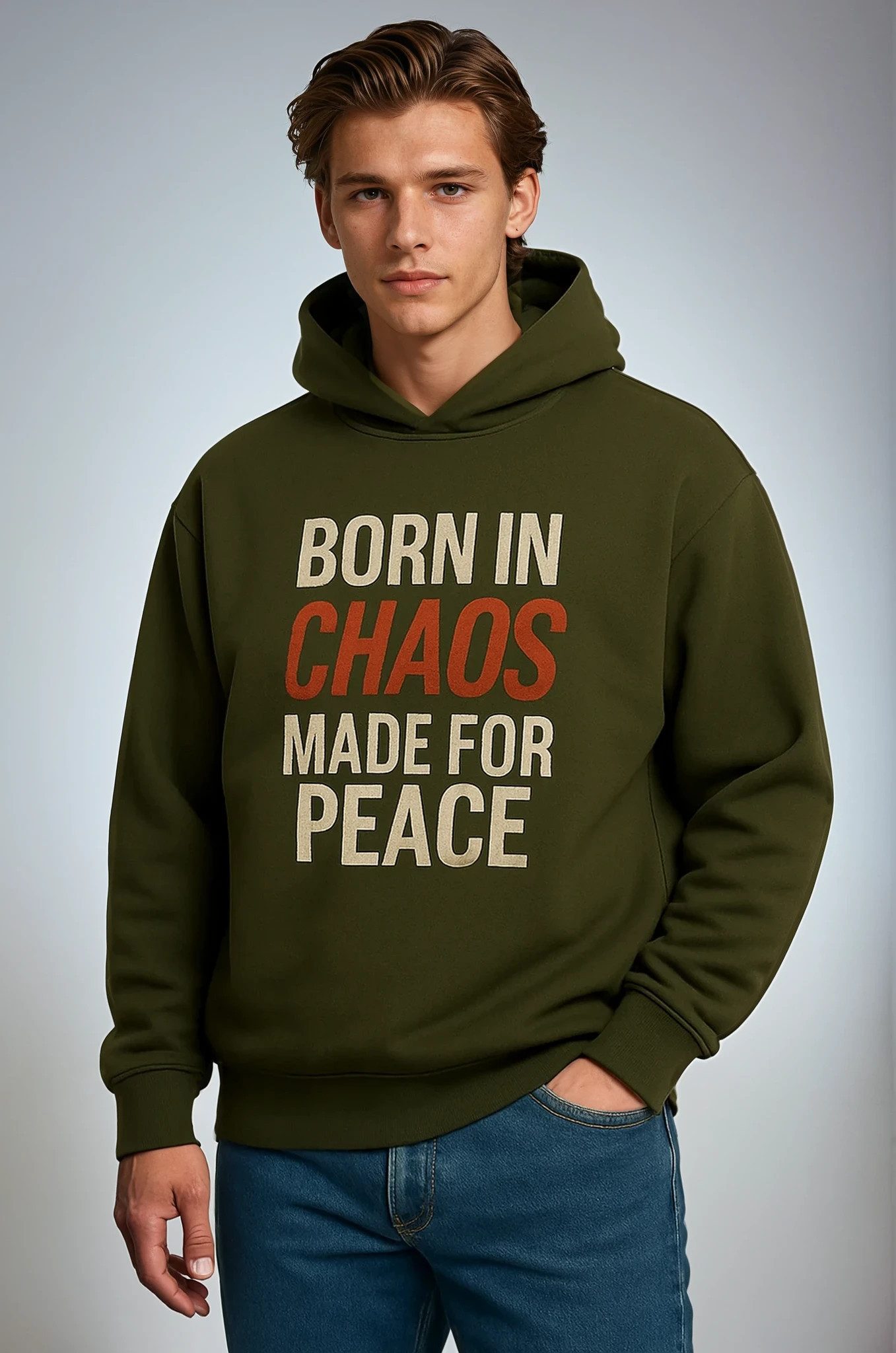 ILAY Lit Hoodie BORN IN CHAOS- Oversized Streetwear Hoodie