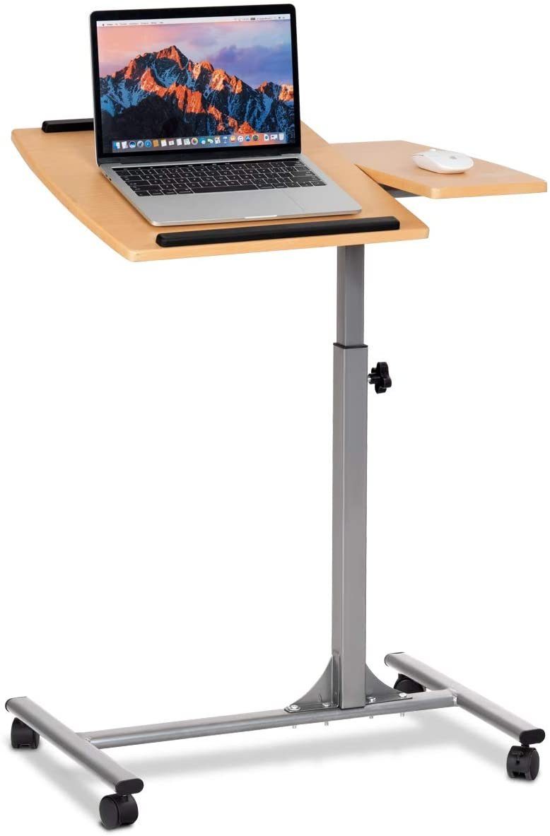 COSTWAY Laptoptisch, Bett, auf Rollen, höhen- & neigungsverstellbar, 93cm günstig online kaufen