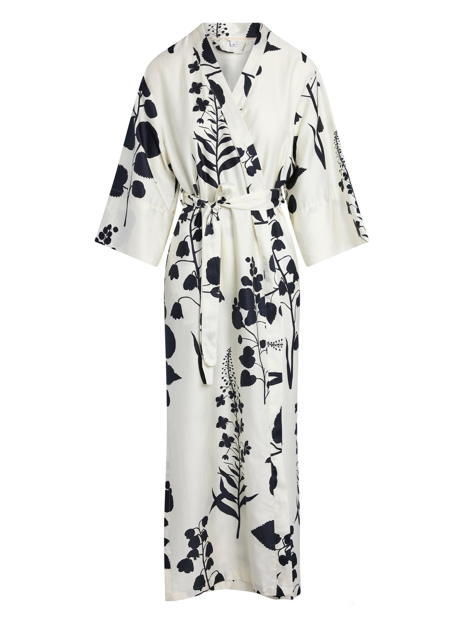 Essenza Kimono Juliet Liva, Langform, Kimono-Kragen, Gürtel, aus Bio-Baumwo günstig online kaufen