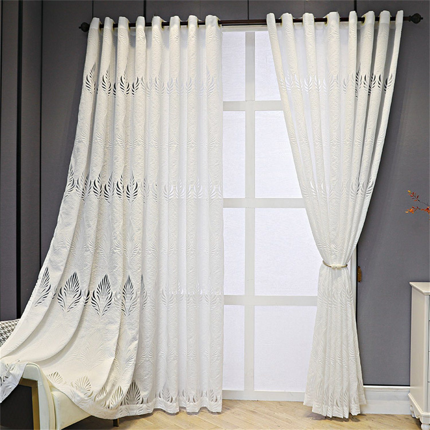 BYSURE Gardine, Ösen (2 St), halbtransparent, günstig online kaufen