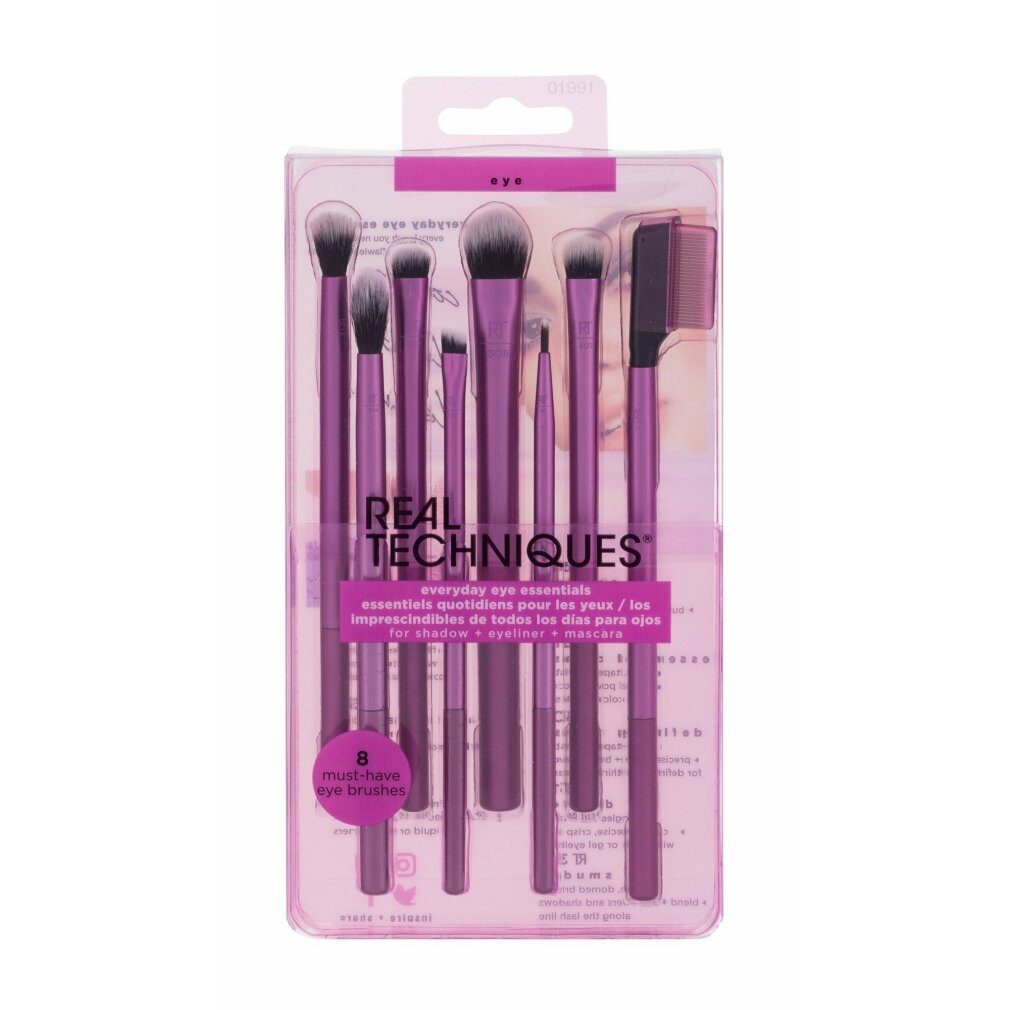 Real Techniques Kosmetikpinsel-Set Everyday Eye Essentials Set 8 Artikel