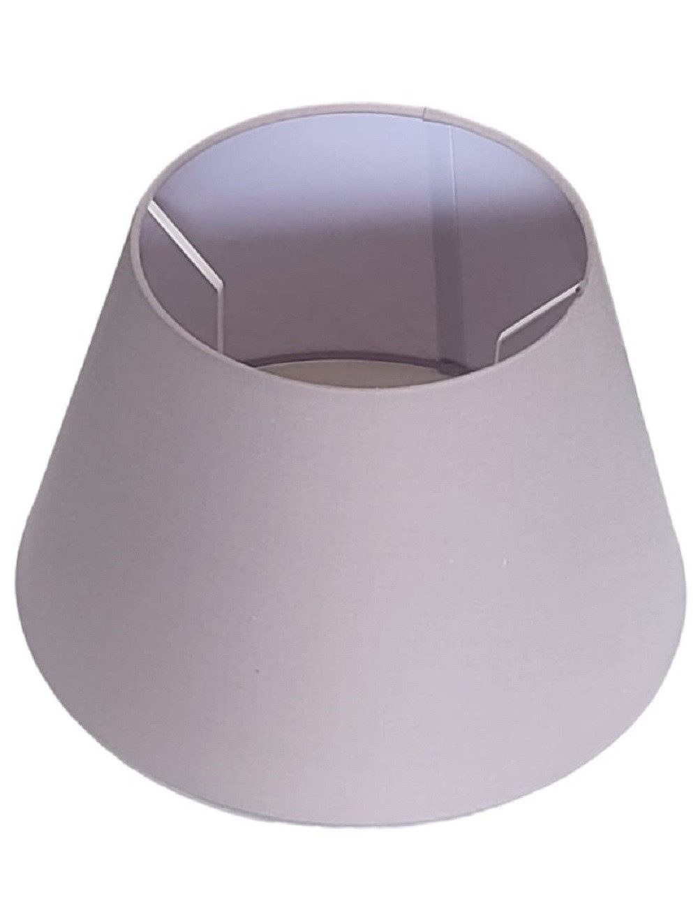 AMBIENTE-LEBENSART.DE Lampenschirm Lampenschirm-Leinen Textil Hell Grau kon günstig online kaufen