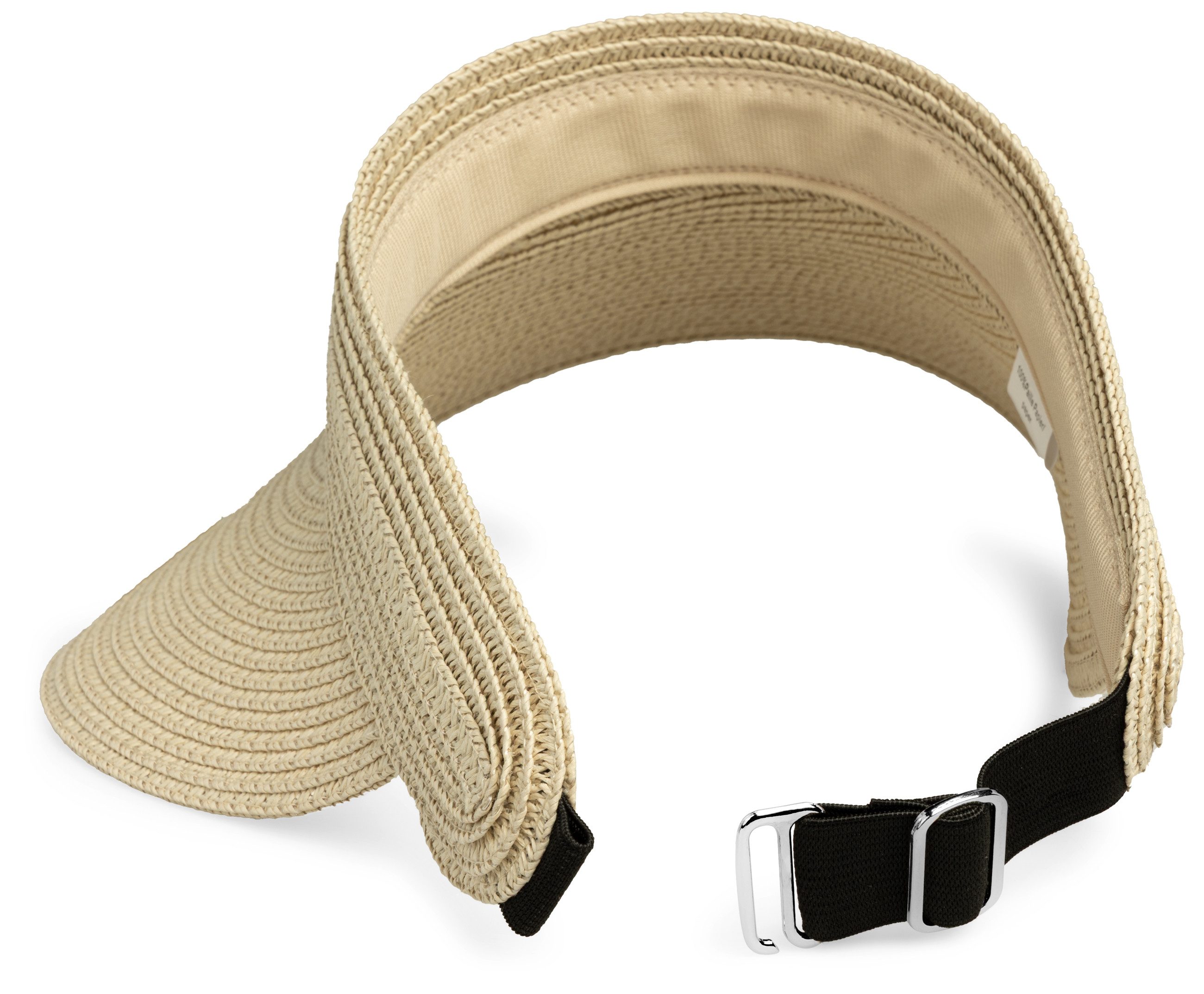 Caspar Strohhut HT027 verstellbare leichte Damen Sommer Schirmmütze Sonnenvisor