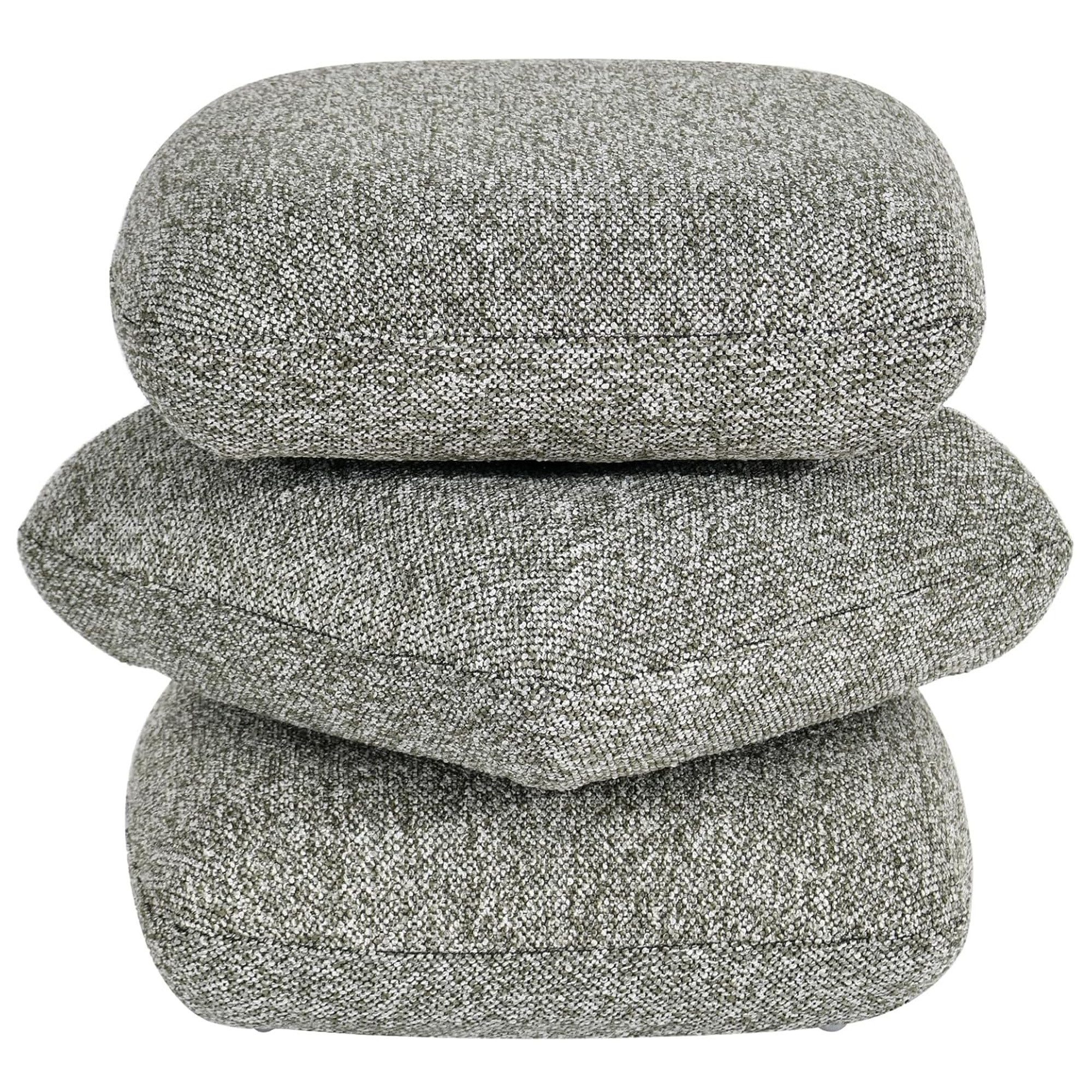 Duhome Hocker (9272D1), Bouclé Stoff, 360° Drehbar, Modern