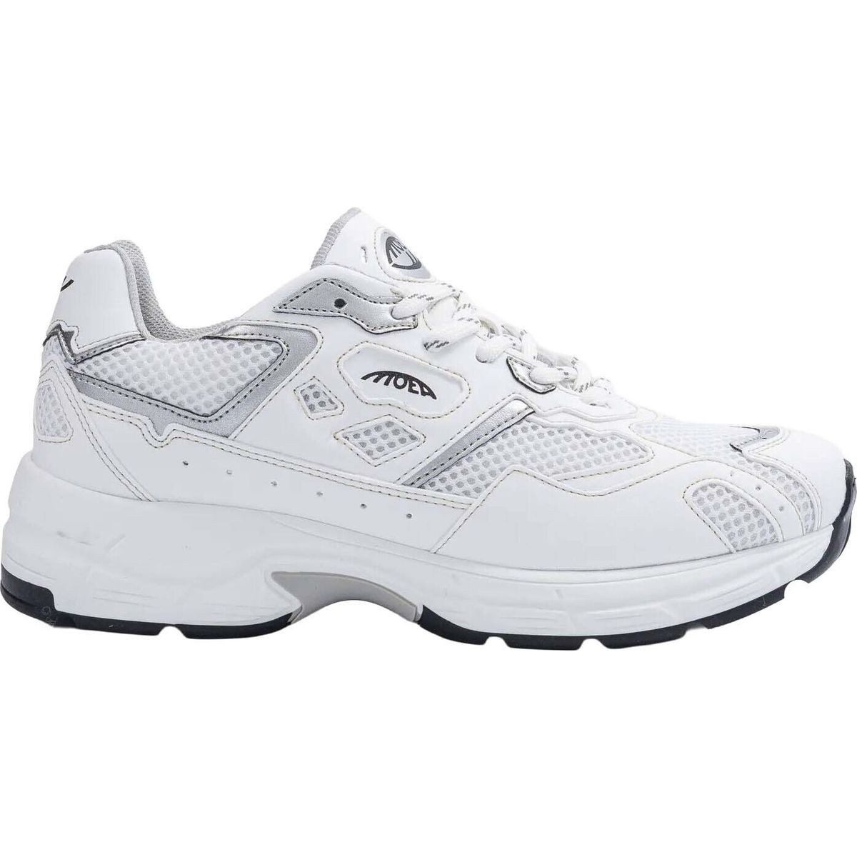 Moea Rush White & Silver-apple Outdoorschuh Ein stylischer Sneaker, der Retro-Ästhetik mit modernem Komfort und