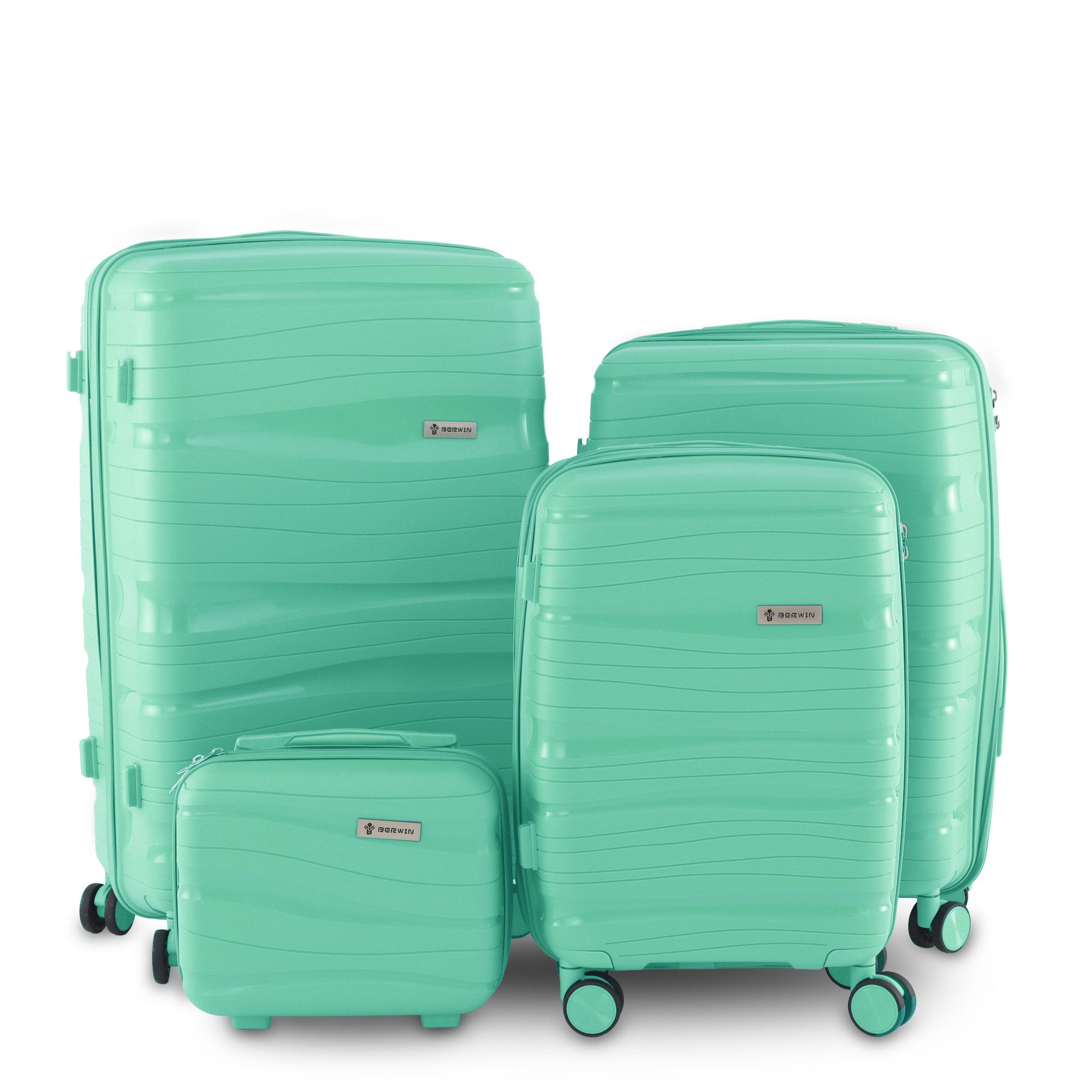 Trolleyset mit Beautycase Modell Torna Fresh Mint
