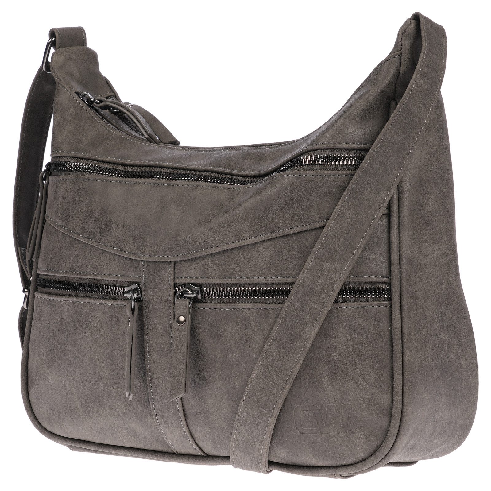 Christian Wippermann Umhängetasche Damen Tasche Schultertasche Umhängetasche Crossover (einzeln), Bag Leder Optik Handtasche
