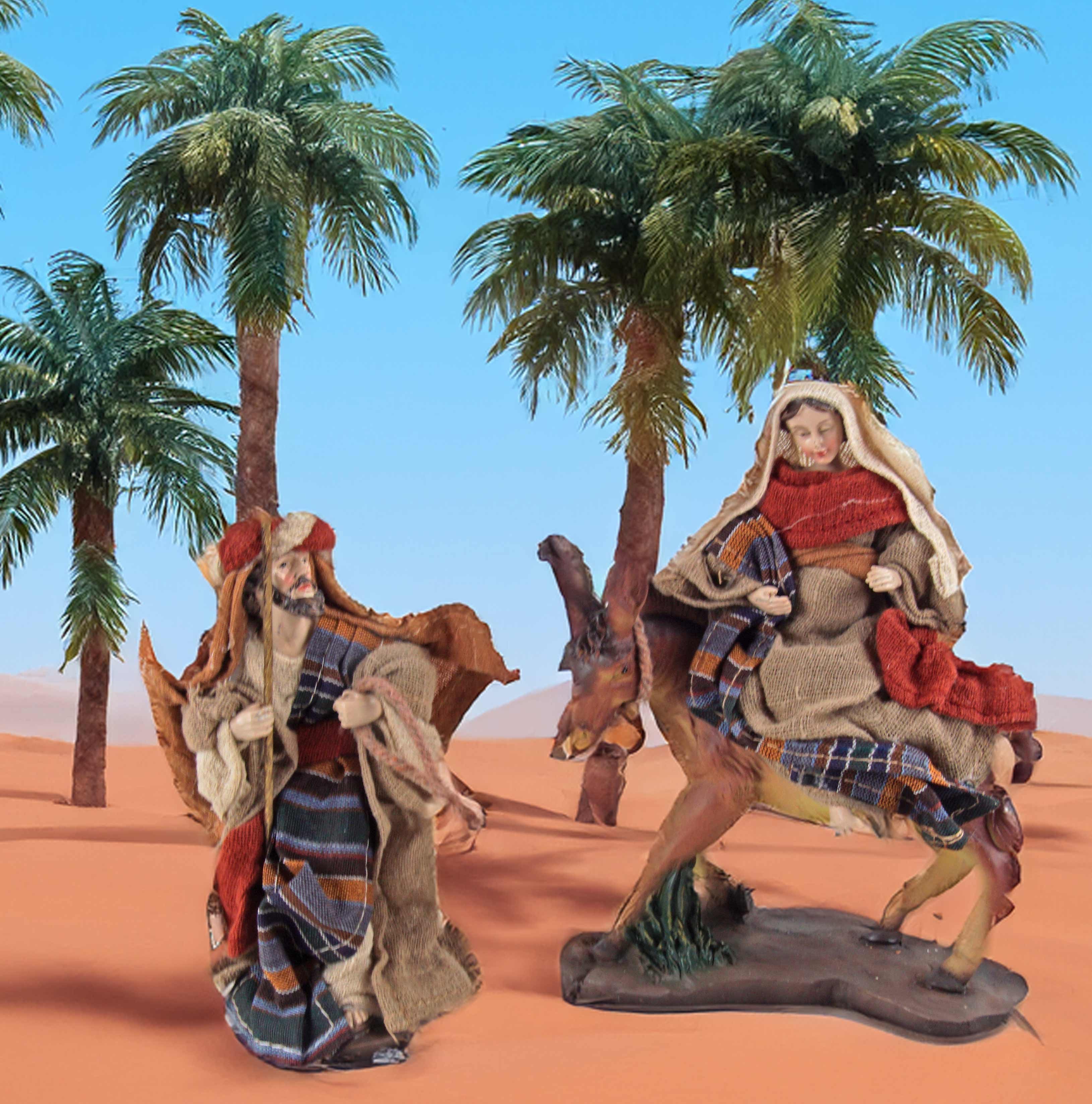 dekoprojekt Krippenfigur Herbergssuche K 432 "Auf dem Weg nach Bethlehem" (2 St., 2-tlg), bekleidet