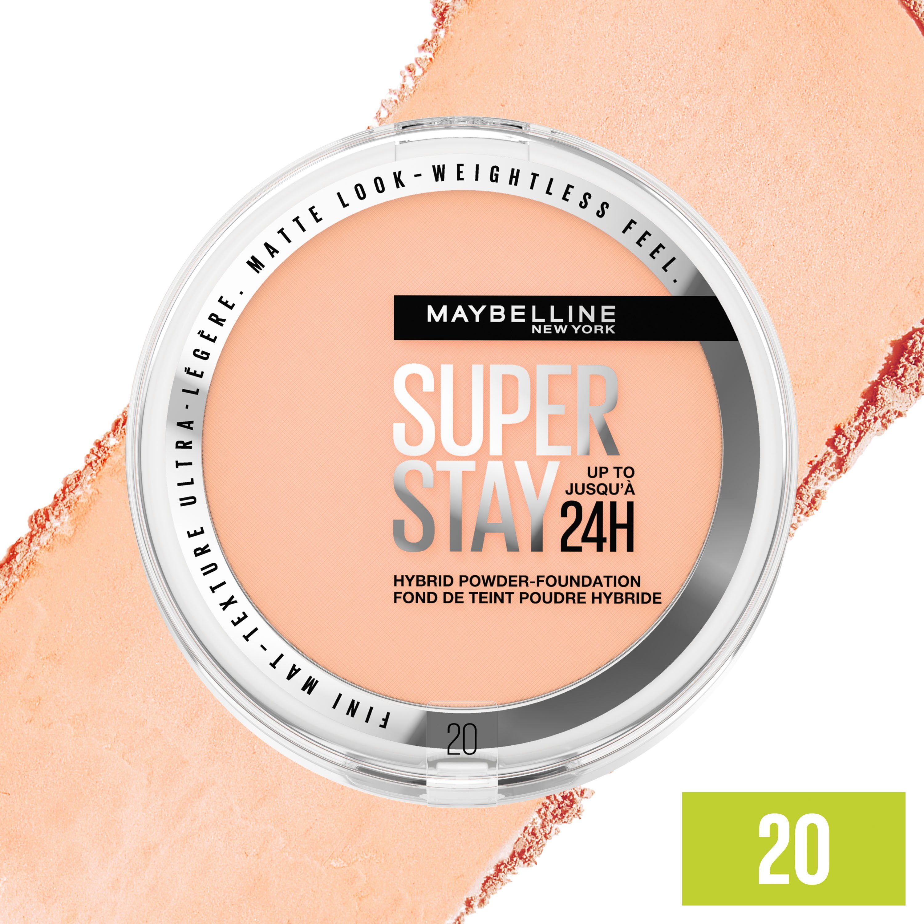 New Make-Up Foundation Maybelline Stay MAYBELLINE Hybrides NEW York YORK Super Puder