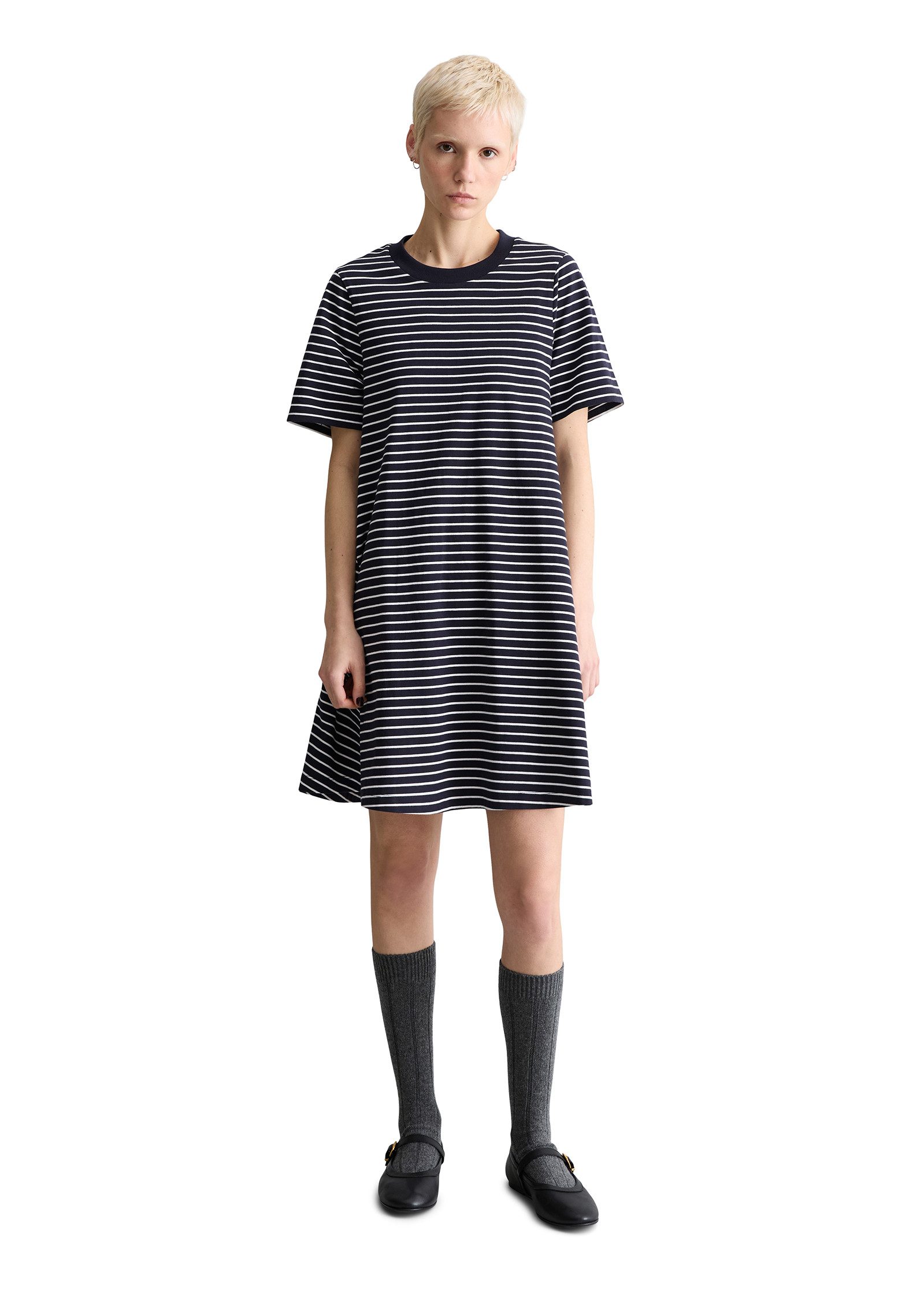 Marc O'Polo DENIM Jerseykleid Ausgestellt, aus weichem Organic Cotton – Bild 4 von 5