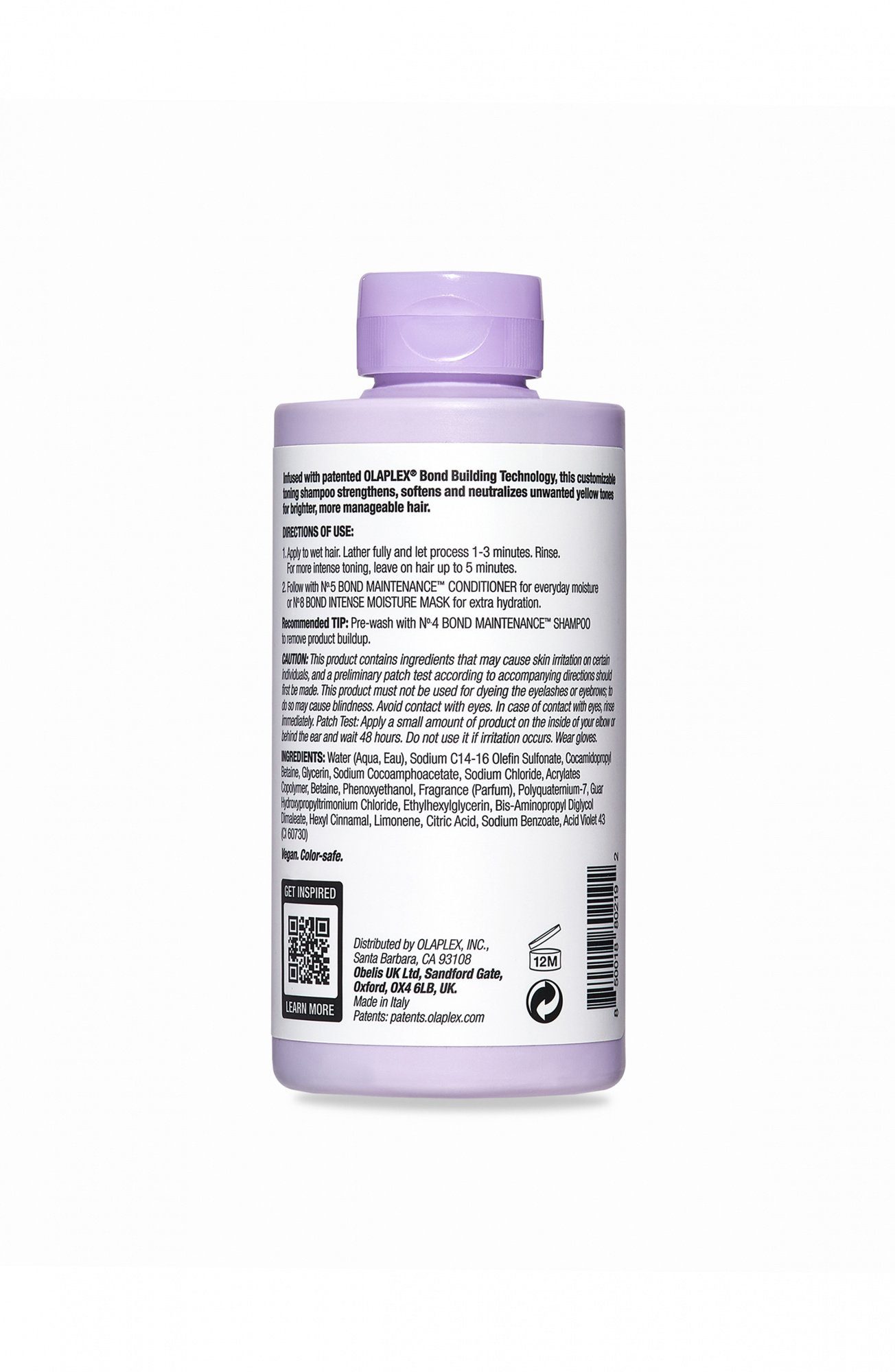 Olaplex Haarshampoo No. 4P Blonde Enhancer Toning Shampoo 250 ml, 1-tlg., mit violetten Pigmenten, neutralisiert Gelbstiche