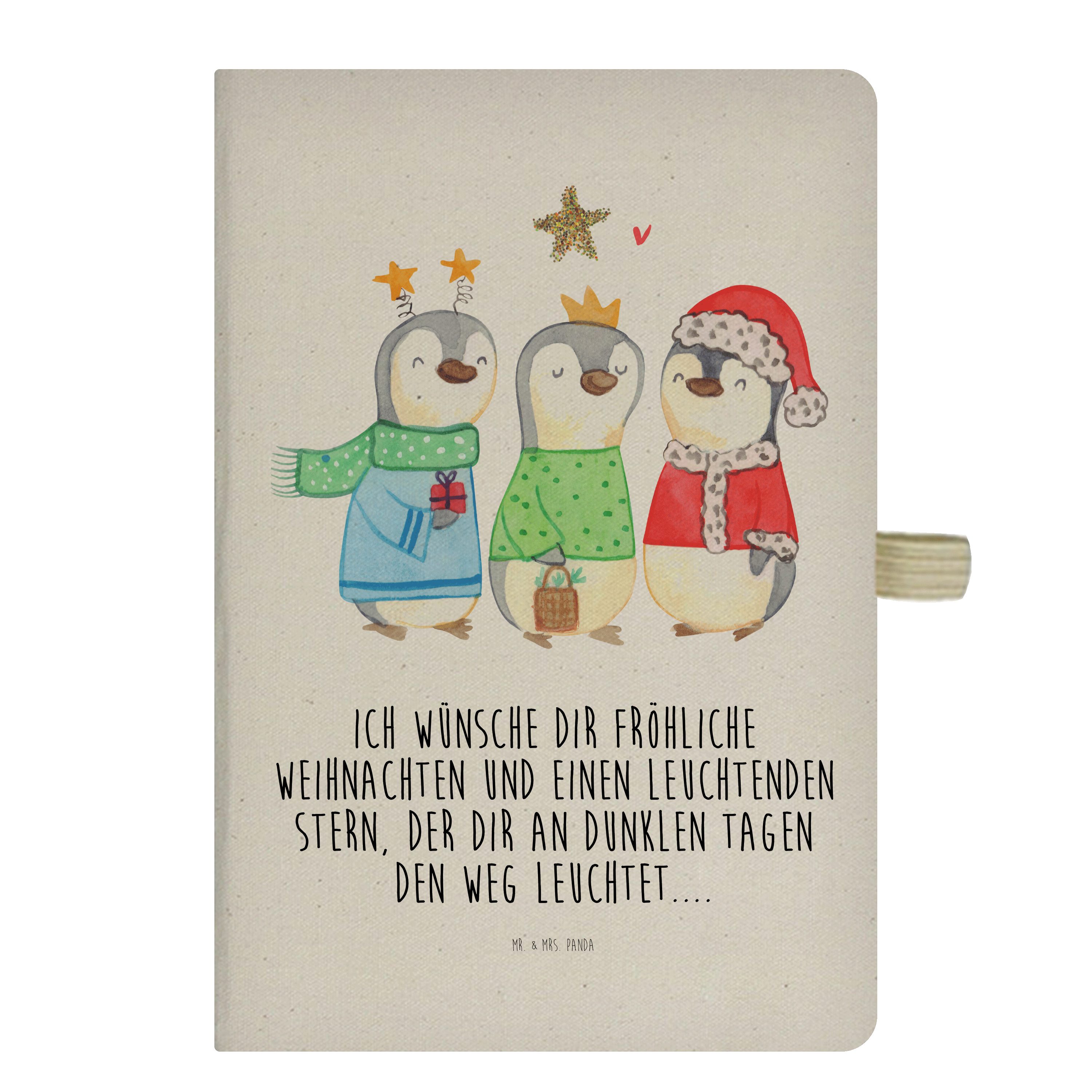 Mr. & Mrs. Panda Notizbuch Winterzeit Heilige drei Könige - Transparent - Geschenk, Weihnachtsde Mr. & Mrs. Panda