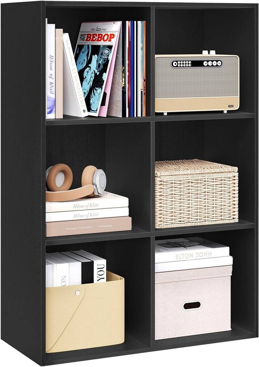 Woltu Bücherregal, 1-tlg., mit 6 Fächern, Würfelregal Standregal, 29x89x59, günstig online kaufen