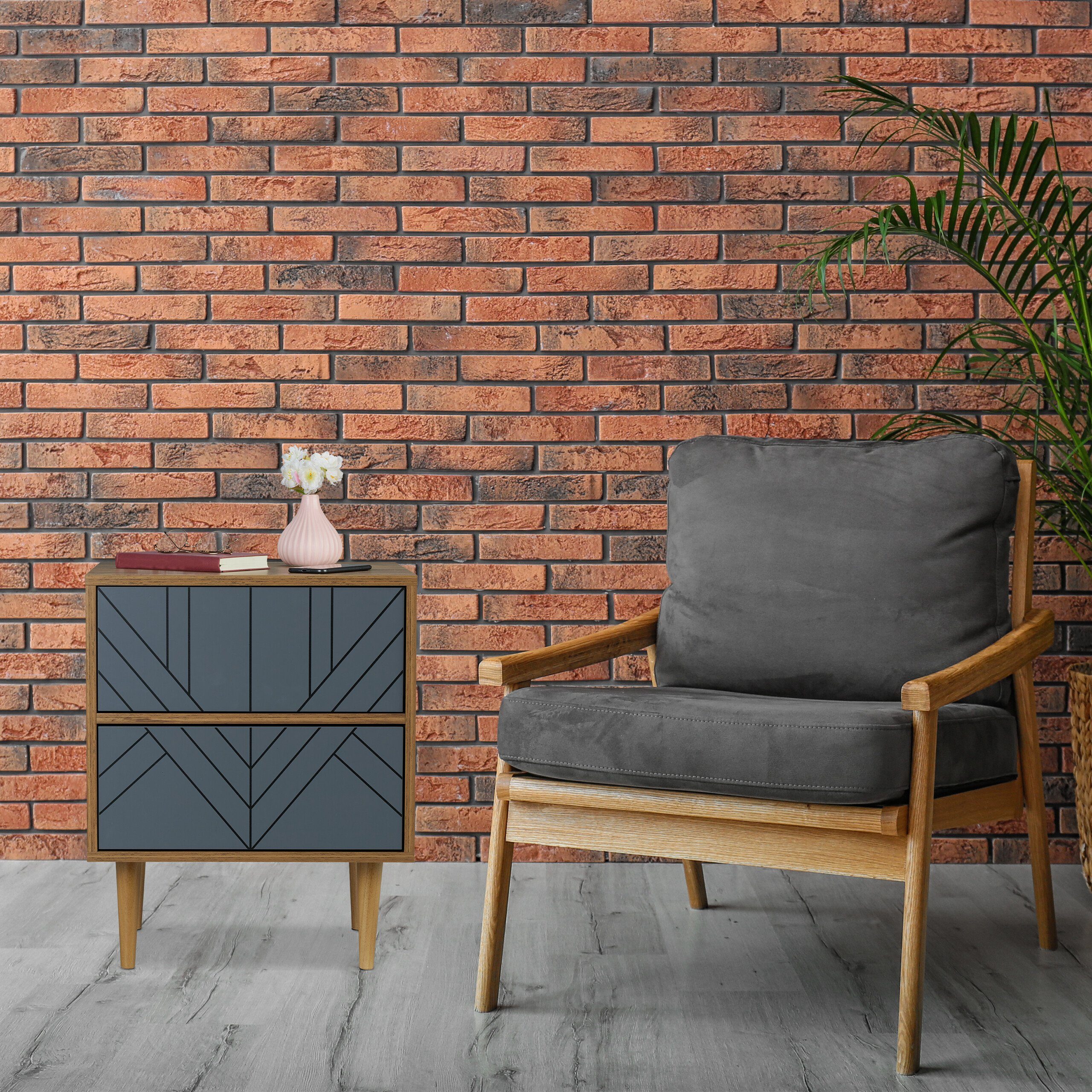 relaxdays Sideboard Schränkchen mit 2 Schubladen günstig online kaufen