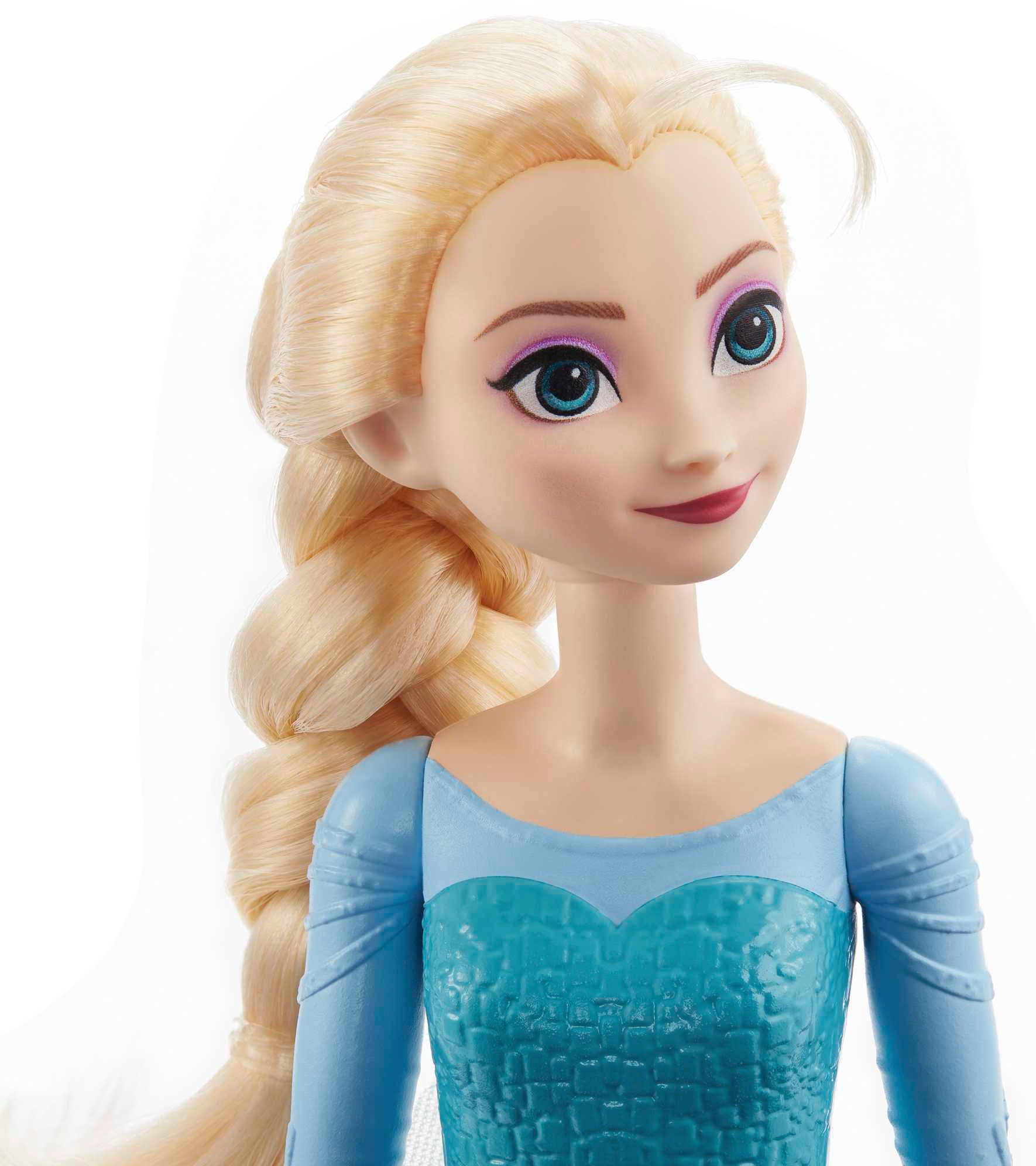 Mattel® Disney Frozen Elsa Dress-Up Doll (Movie 1 Outfit), including accessories