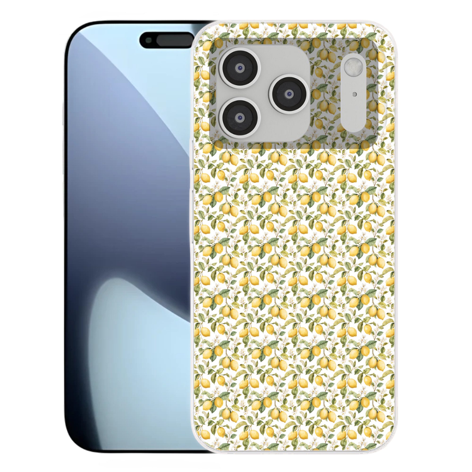 MuchoWow Handyhülle für Apple iPhone 17 Pro Frans - Citroen - Geel - Groen, Smartphone-Bumper, Print, Handy Schutzhülle Dünn