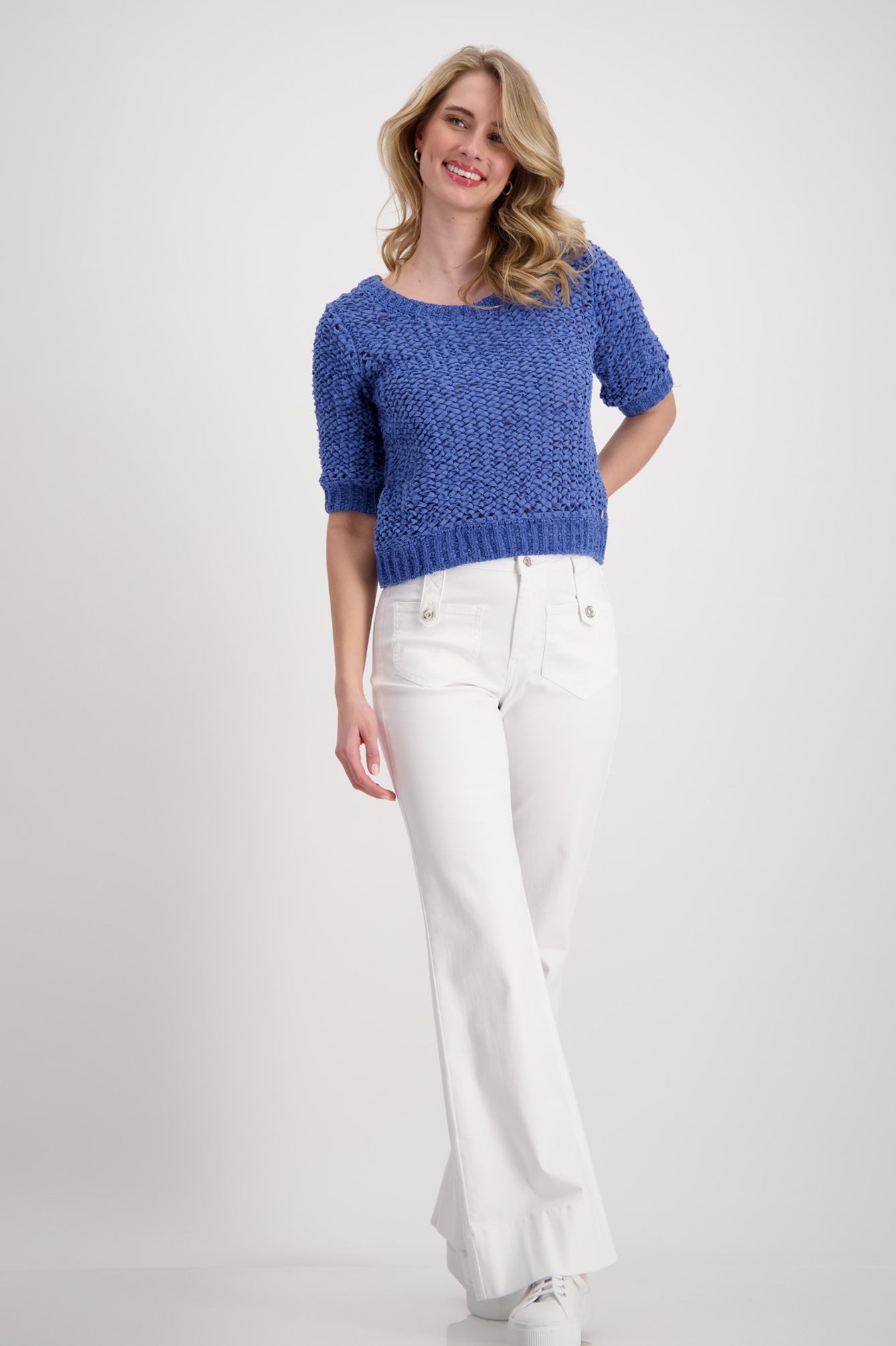 Monari Rundhalspullover 408890