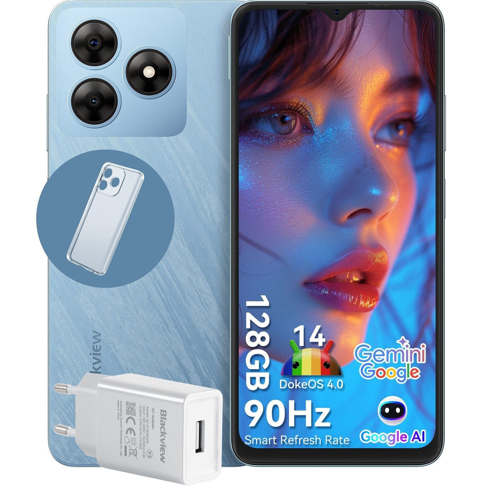 Wave8 incl. 10W USB-Ladegerät AI Smartphone
