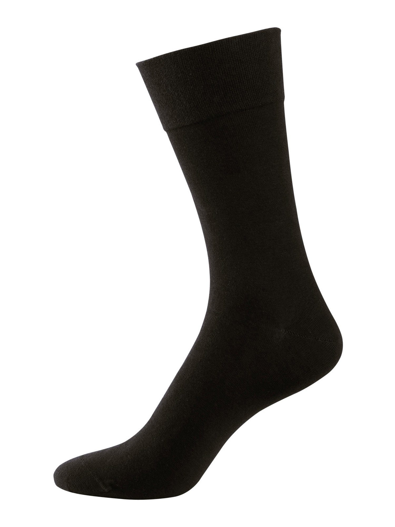 schwarz Der Nur (7-Paar) günstig uni Socken Basicsocken Komfort