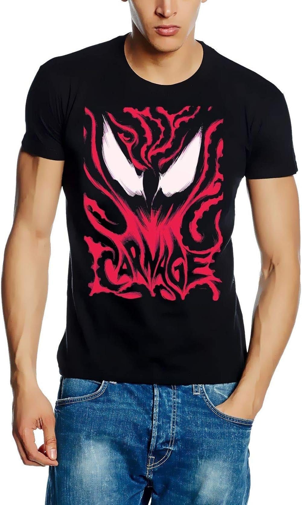 MARVEL Venom Print-Shirt Schwarz XL L Carnage M Marvel T-Shirts