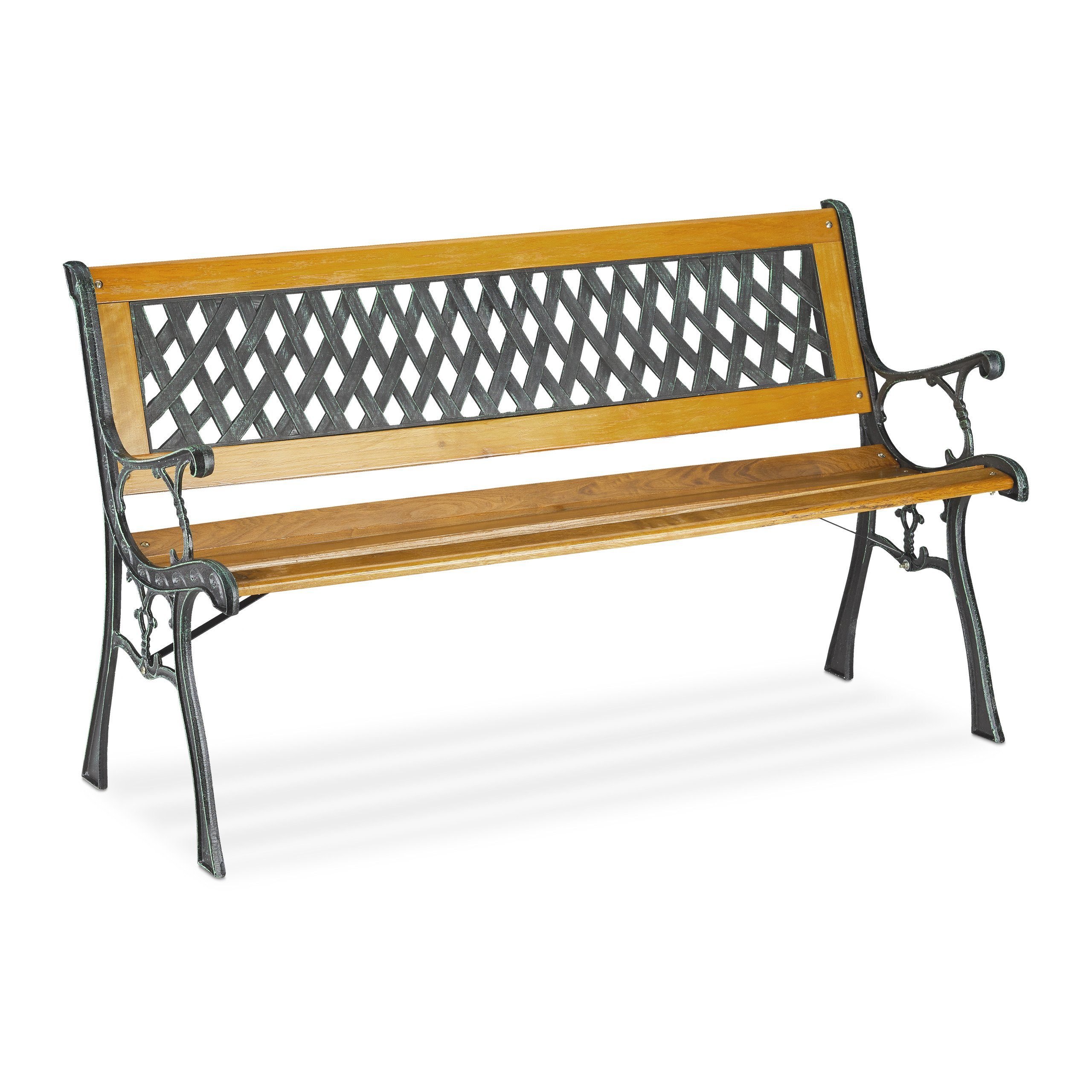 relaxdays Gartenbank Flechtoptik günstig online kaufen