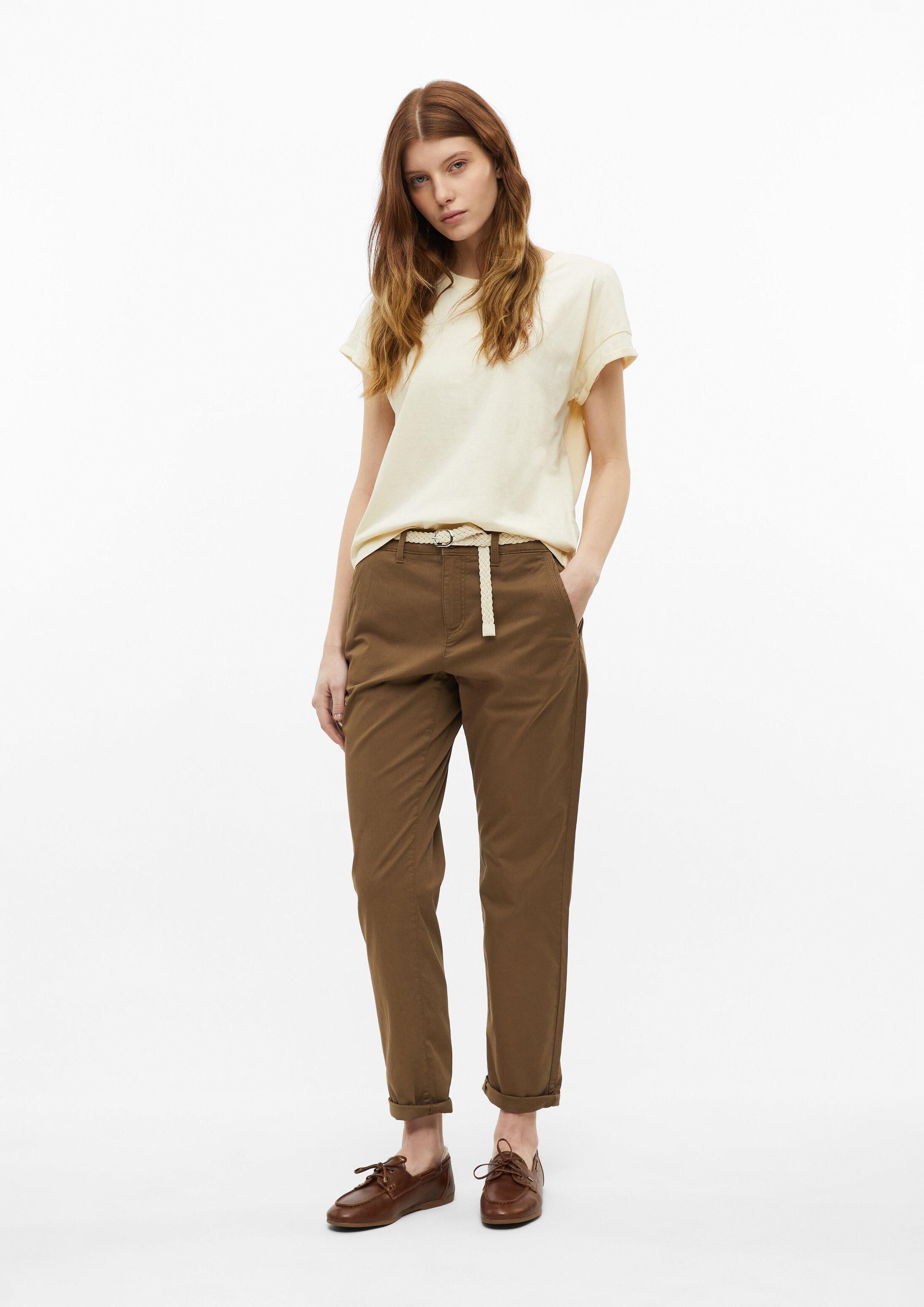 s.Oliver Chinos Hose Gewaschene Chino mit Gürtel