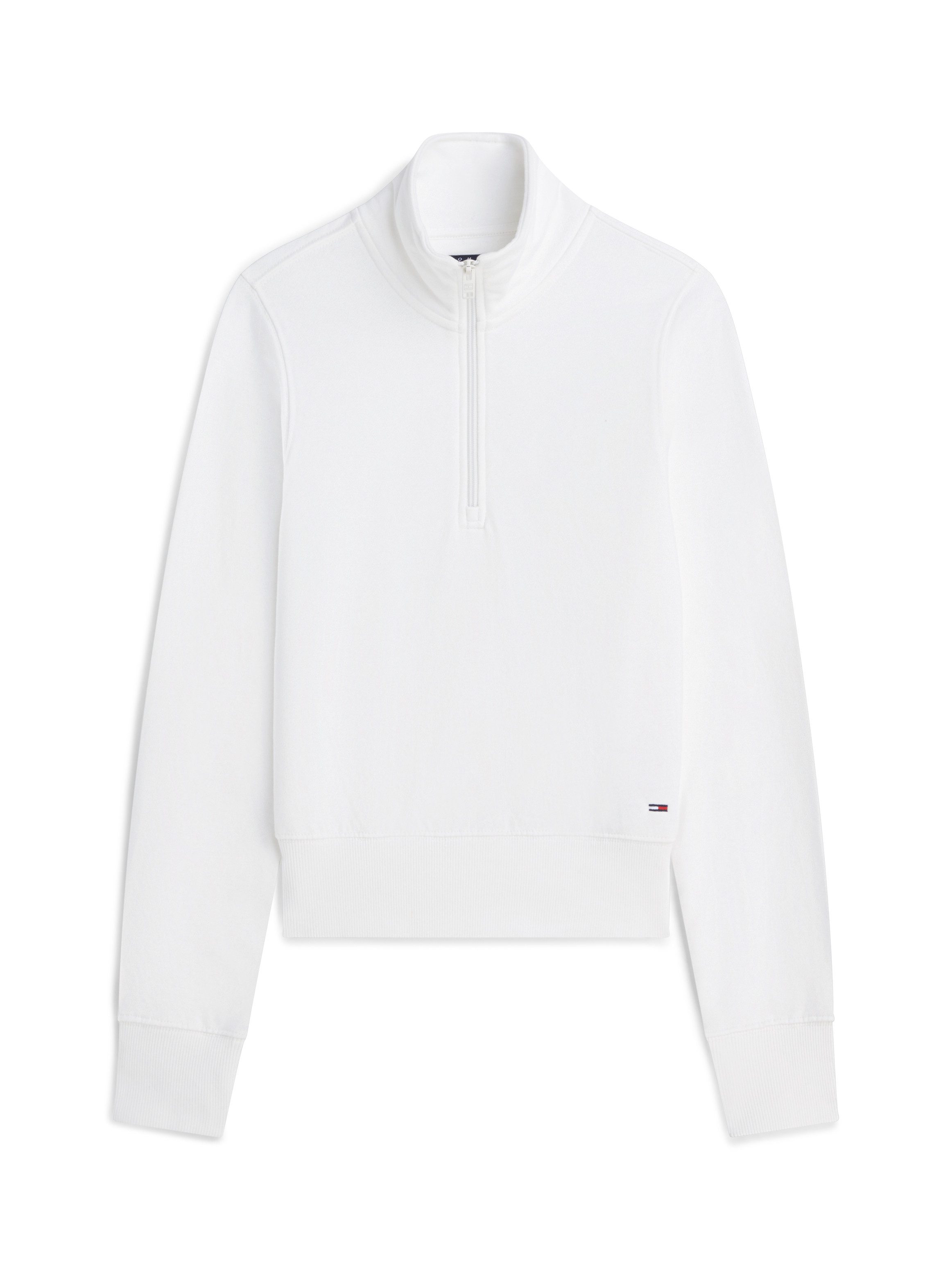 Tommy Jeans Sweatshirt TJW SLIM S FLAG 1/4 ZIP MOCKNECK Baumwolle, slim fit – Bild 5 von 5