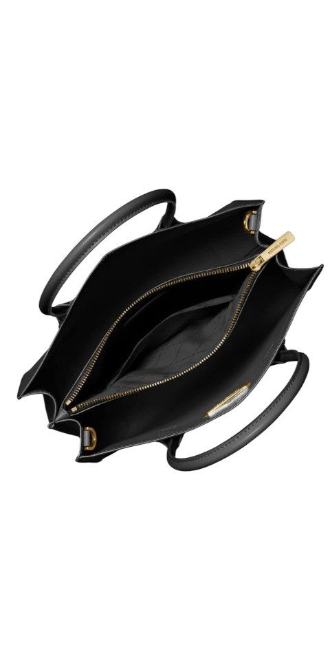 MICHAEL KORS Handtasche Michael Kors Shopper Mercer Large Saffiano Leder Schwarz Handtasche