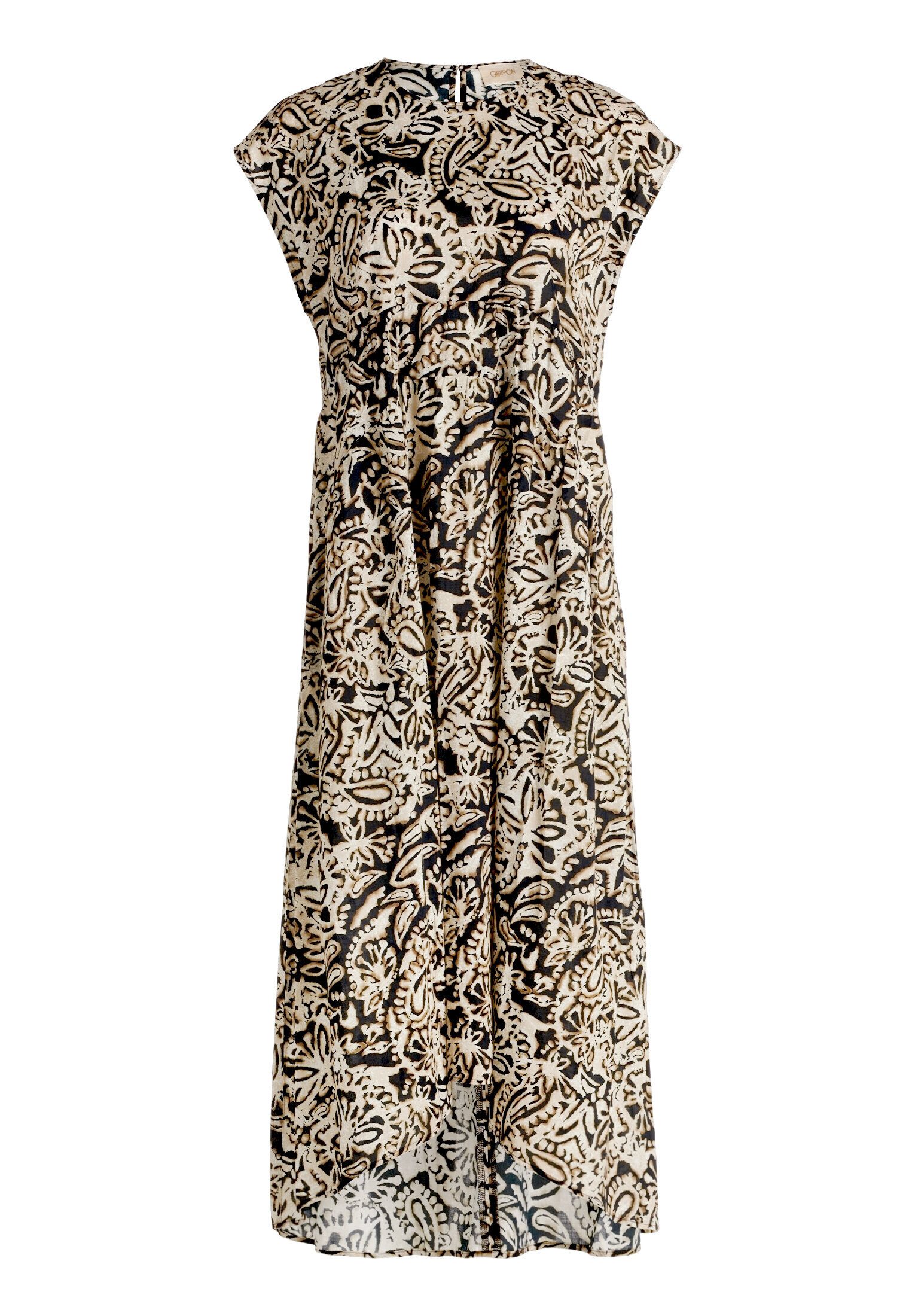 Cartoon Midikleid Damen mit Muster