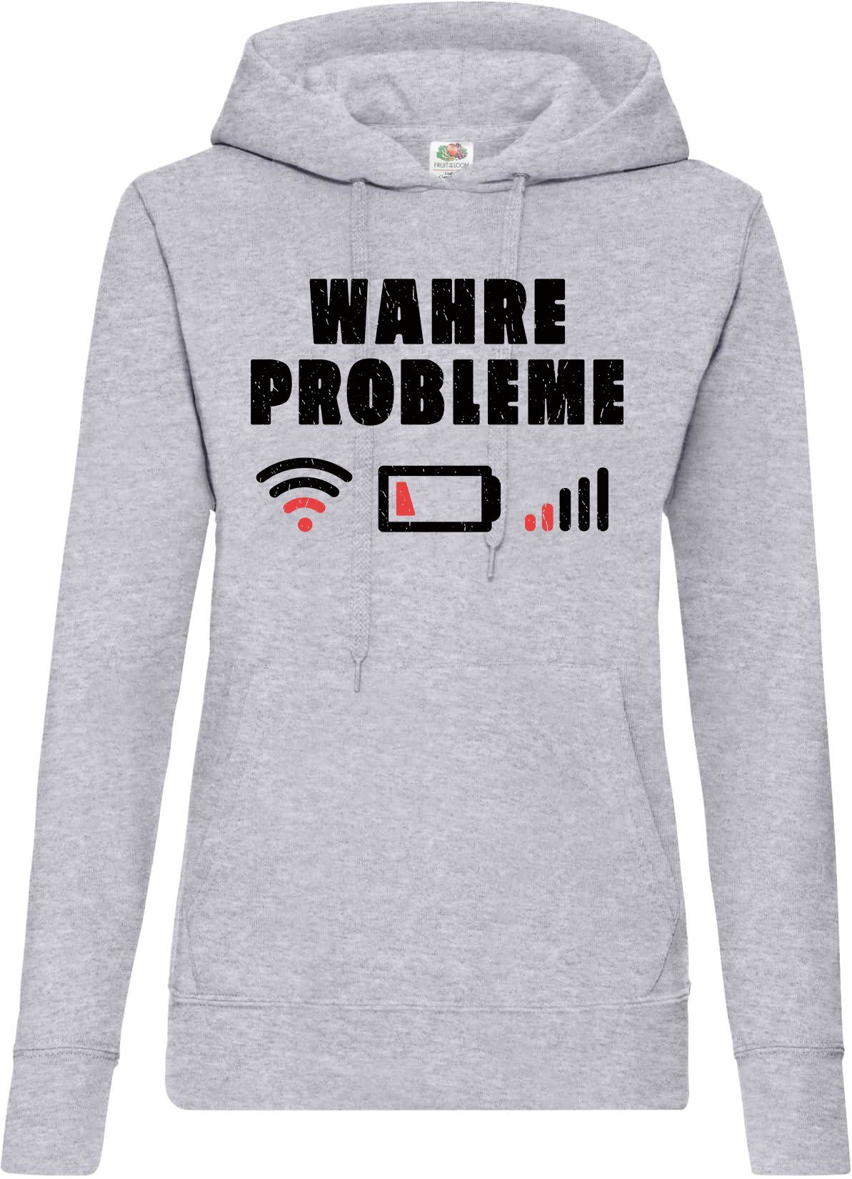 Kapuzenpullover "Wahre Probleme" Damen Hoodie Pullover