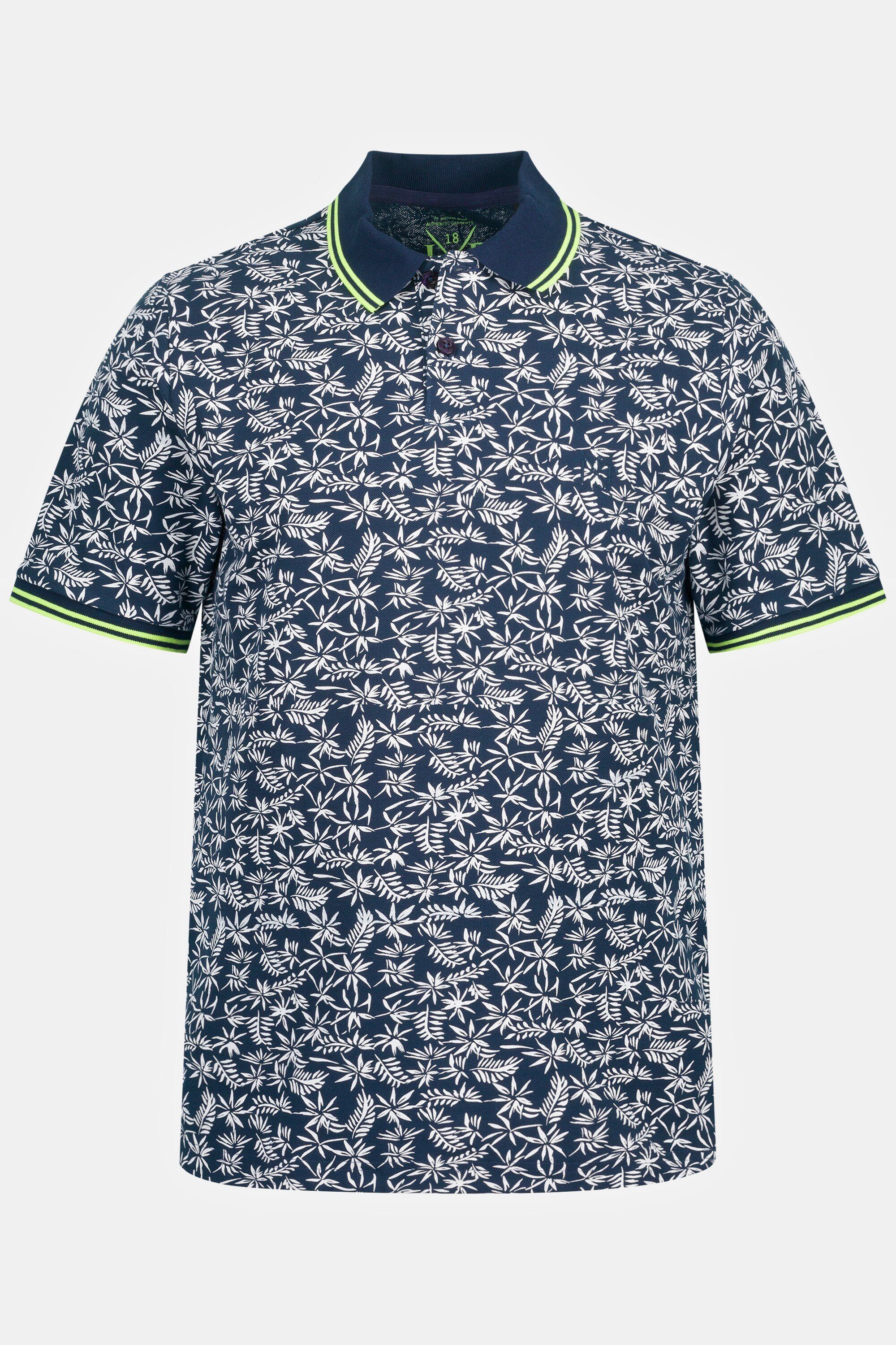 8 Poloshirt JP1880 bis Piqué Halbarm Allover Poloshirt Print XL