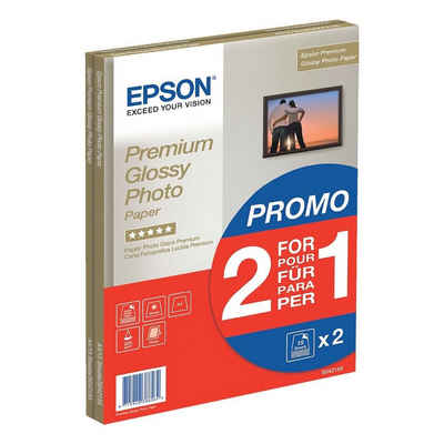 Epson Fotopapier »Premium Glossy«, Format A4, leicht glänzend, 255 g/m², 30 Blatt