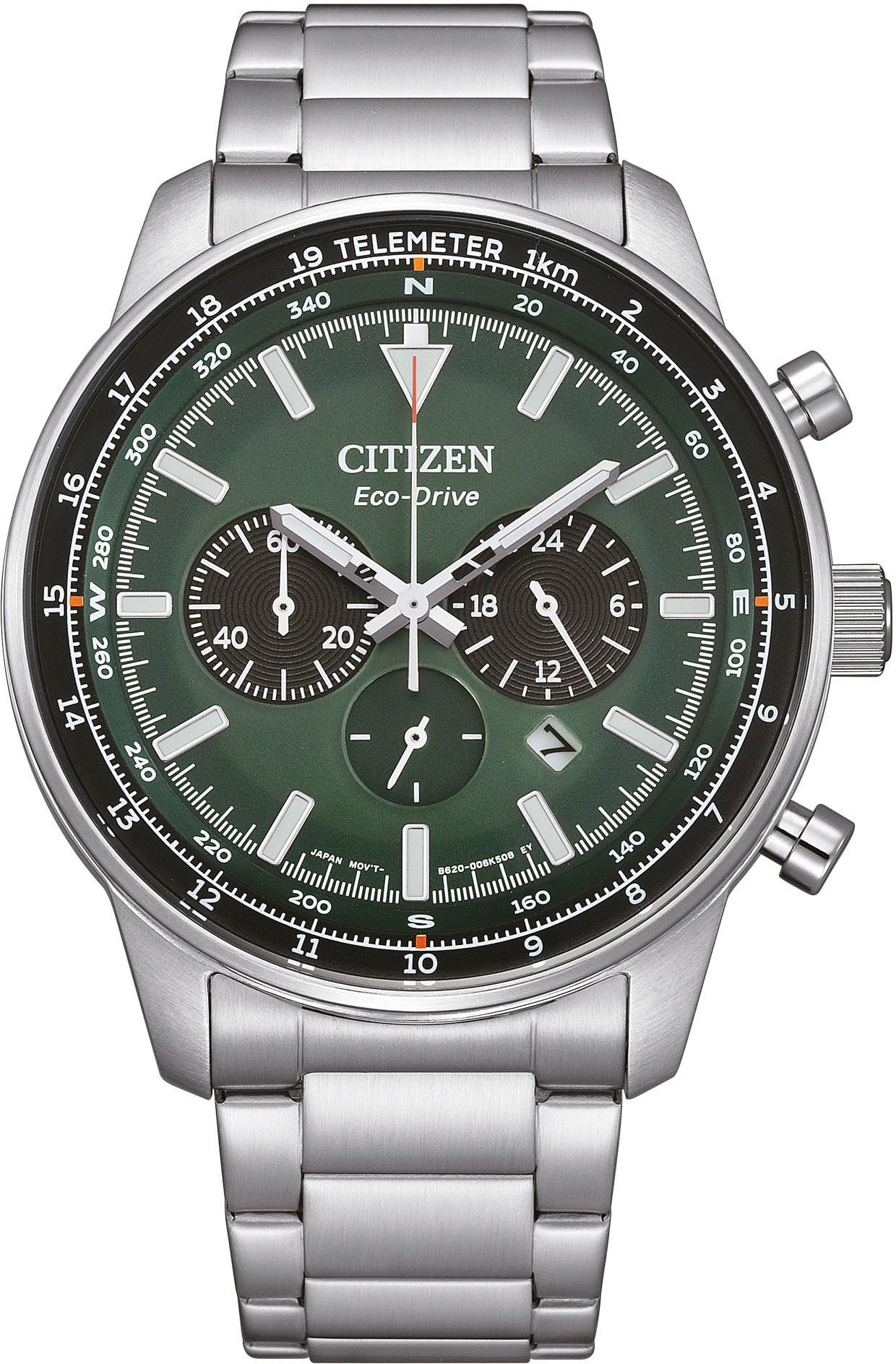 Citizen Chronograph CA4500-91X, Armbanduhr, Herrenuhr, Solar, Stoppfunktion
