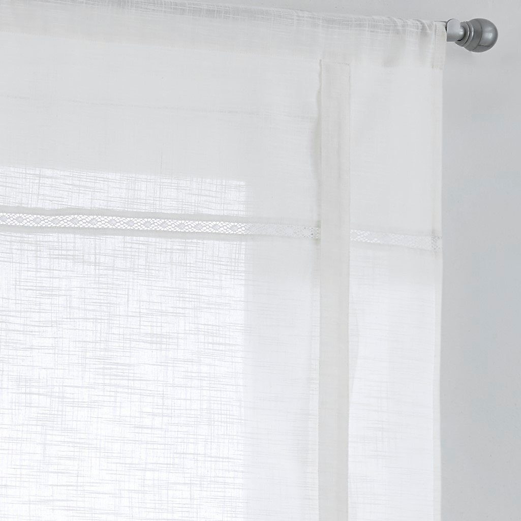 Kutti Bindegardine Vicky (1 St), Stangendurchzug, halbtransparent, Leinenst günstig online kaufen