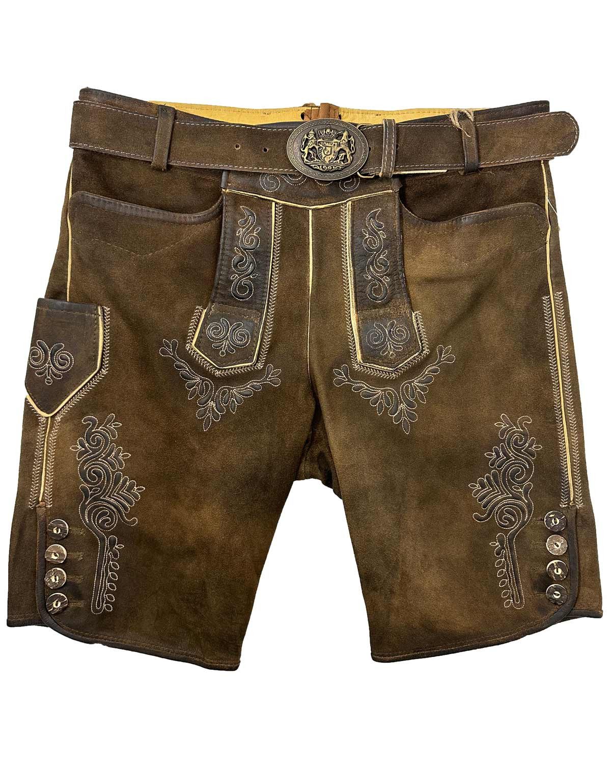 Maddox Trachtenlederhose Kurze Lederhose 'Rolli' mit günstig online kaufen
