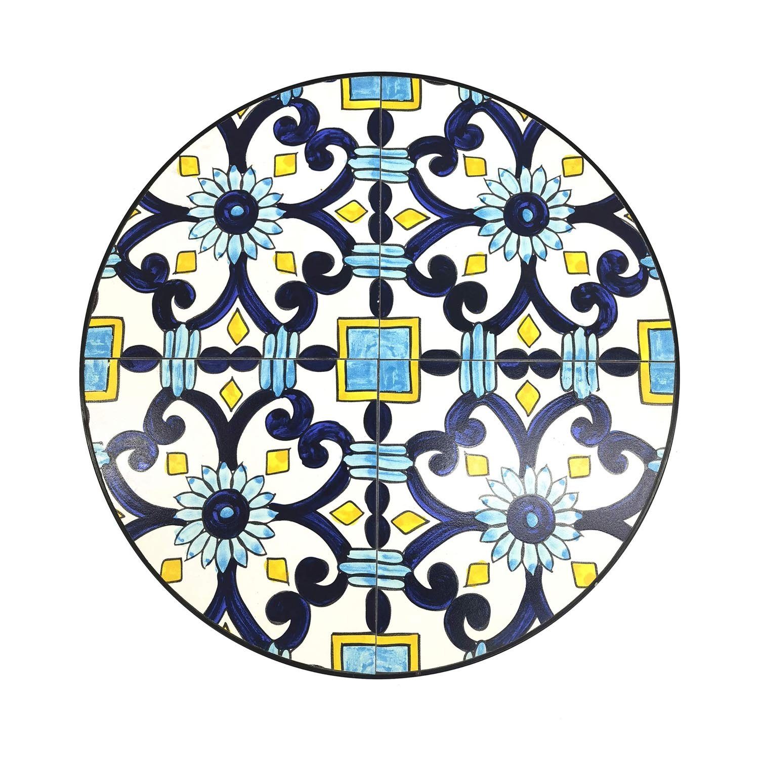 Armlehnstuhl Mosaik mediterranes Design Klappstuhl Mojawo