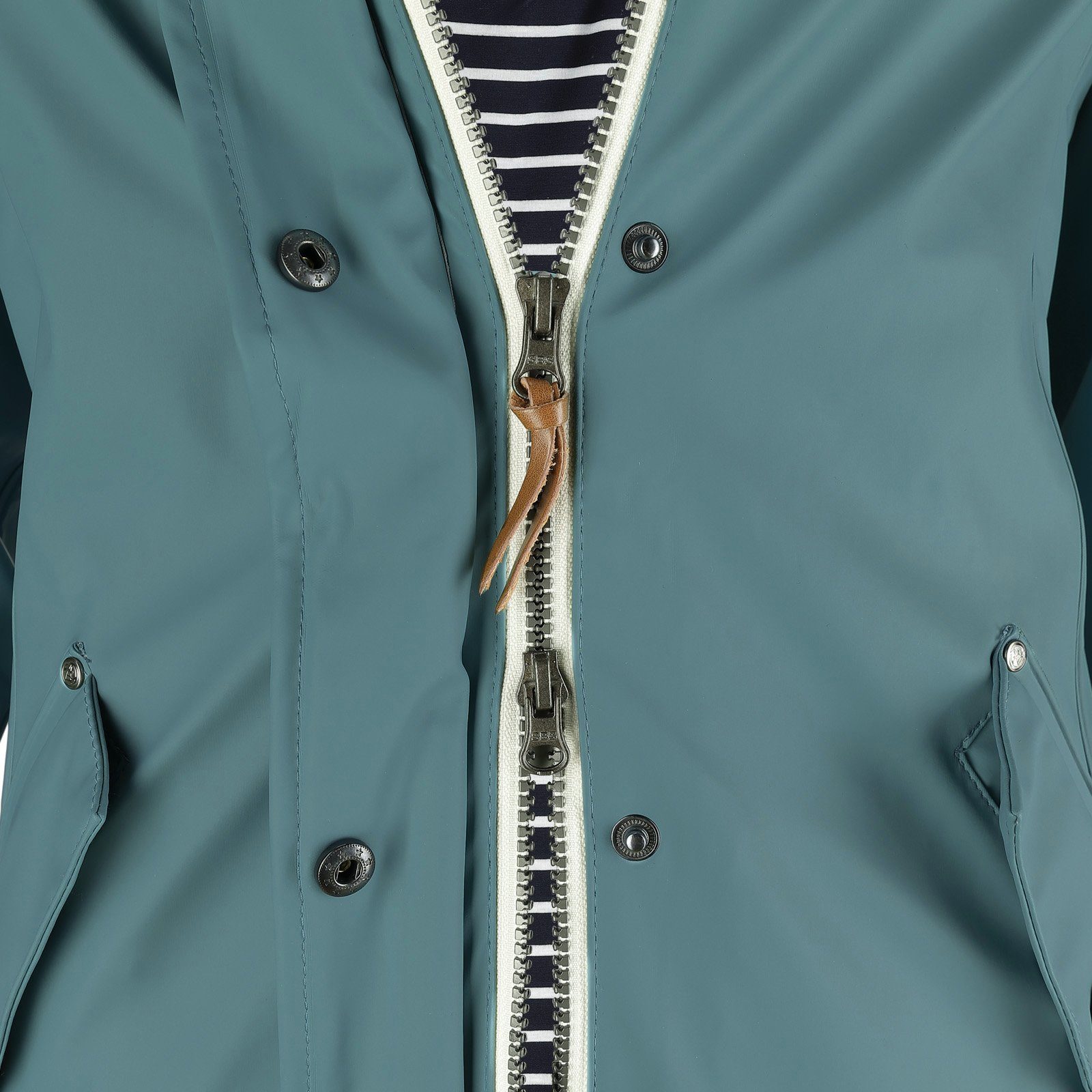 Dry Fashion Regenjacke Kiel Damen Regenmantel - Outdoor-Jacke Parka Wasserdicht & Winddicht Verschweißte Nähte, Kapuze verstellbar, abgedeckter Reißverschluss
