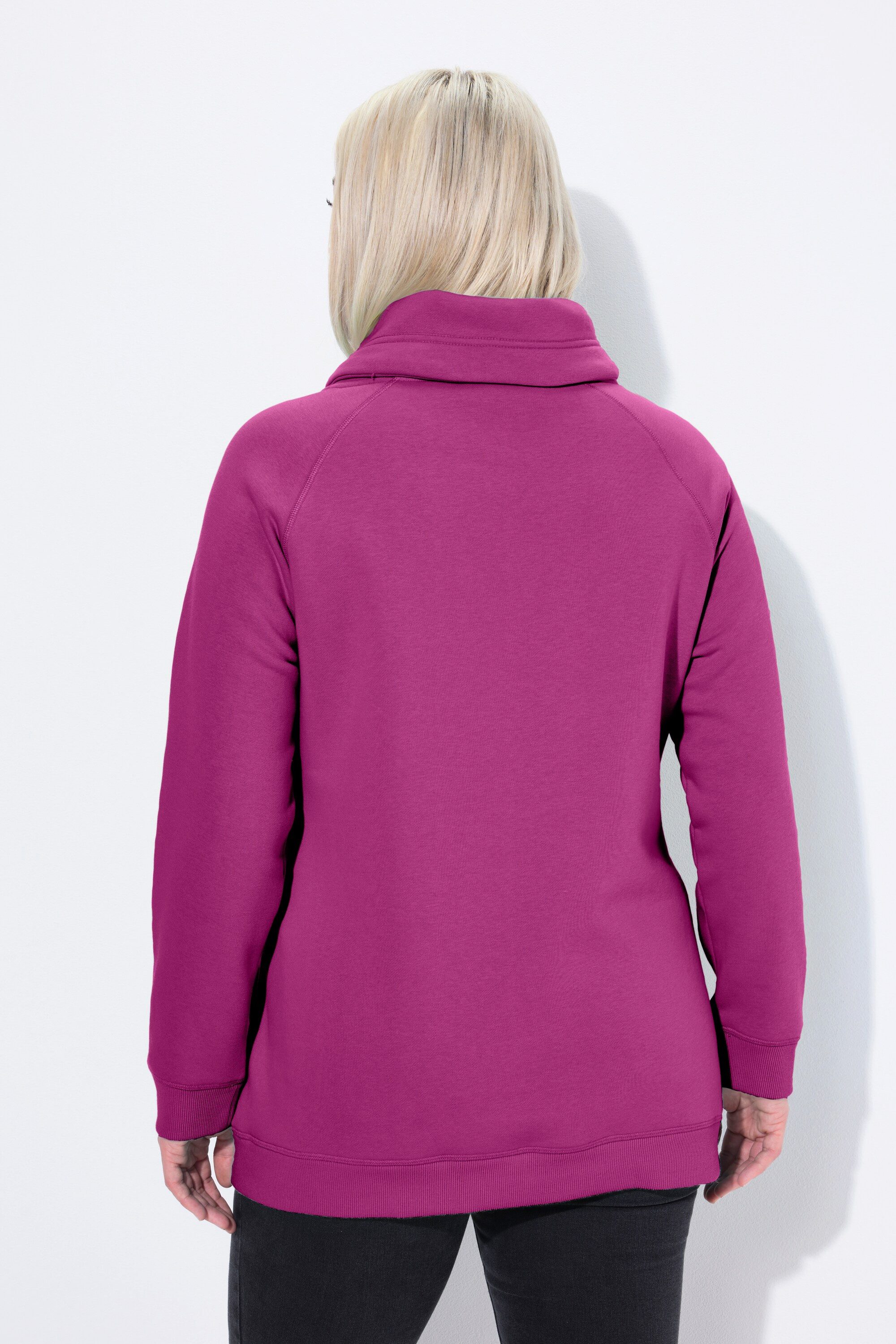 Ulla Popken Sweatshirt Sweatshirt weiter Stehkragen Taschen – Bild 3 von 4
