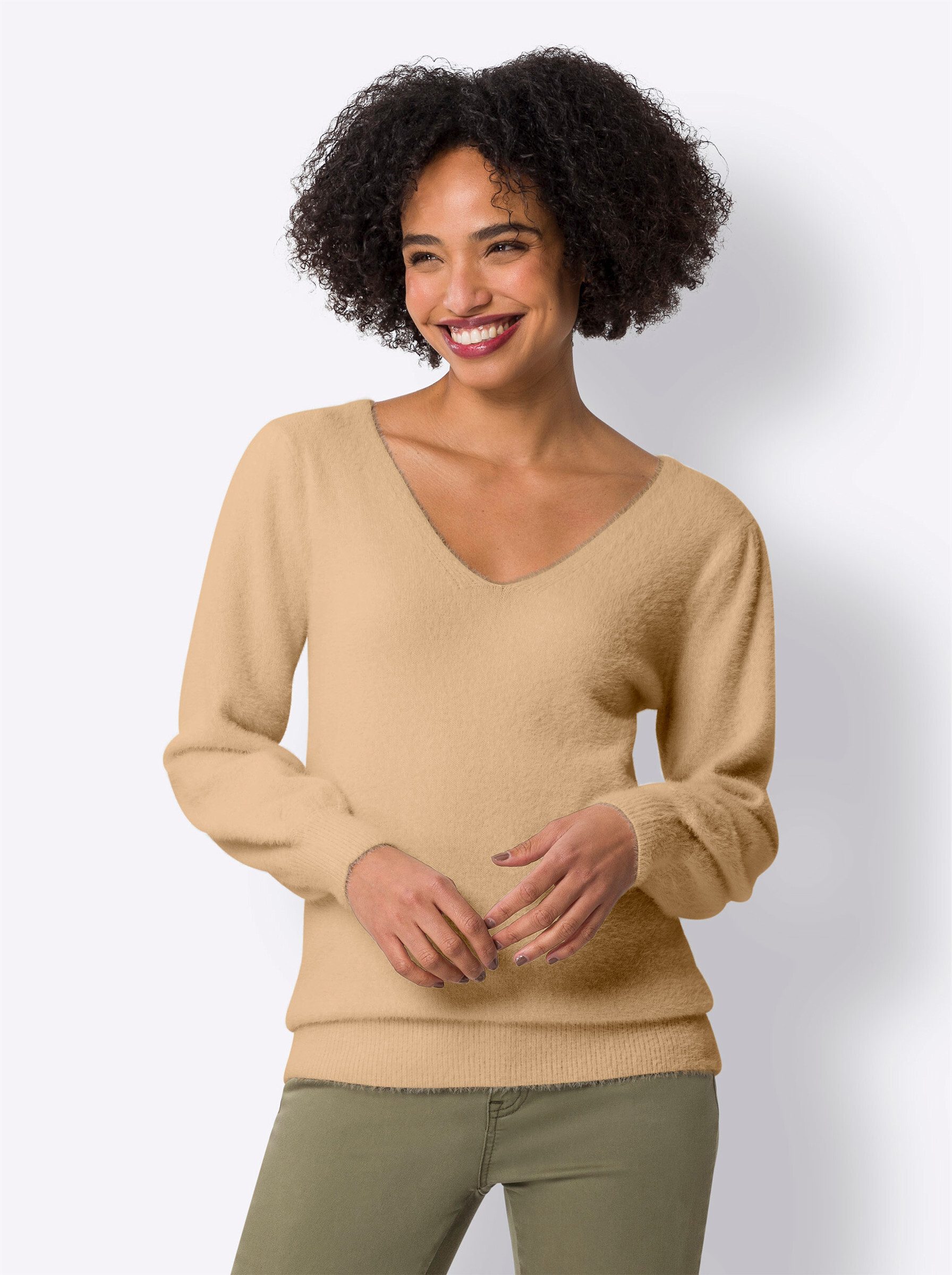 heine Strickpullover Langarm-Pullover . günstig online kaufen