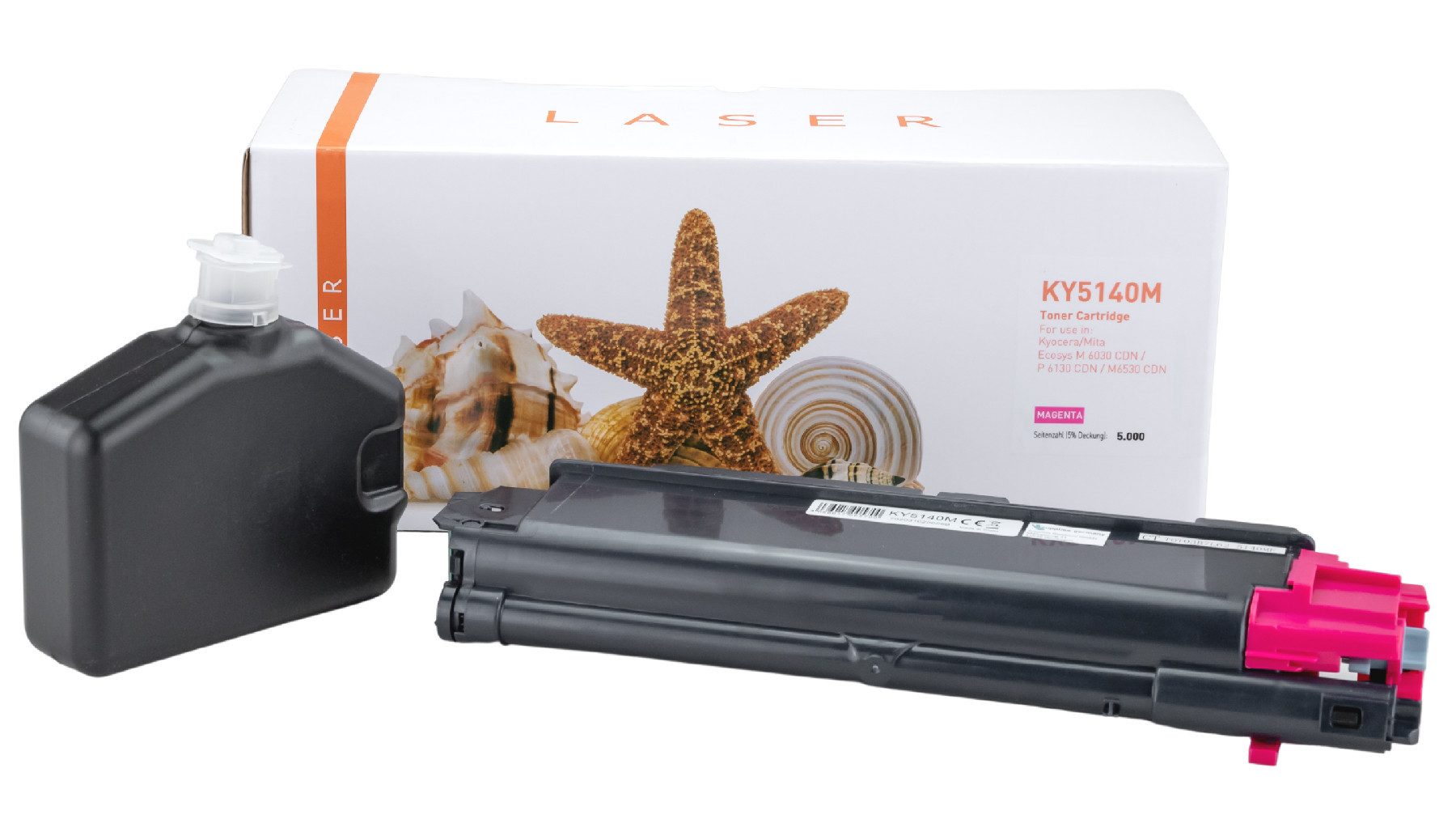 Supplies Germany Tonerkartusche 5.000 Seiten, (1-St), Toner-Kit magenta magenta 5000 Seiten