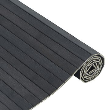 Teppich Teppich Rechteckig Grau 60x200 cm Bambus, vidaXL, Rechteckig