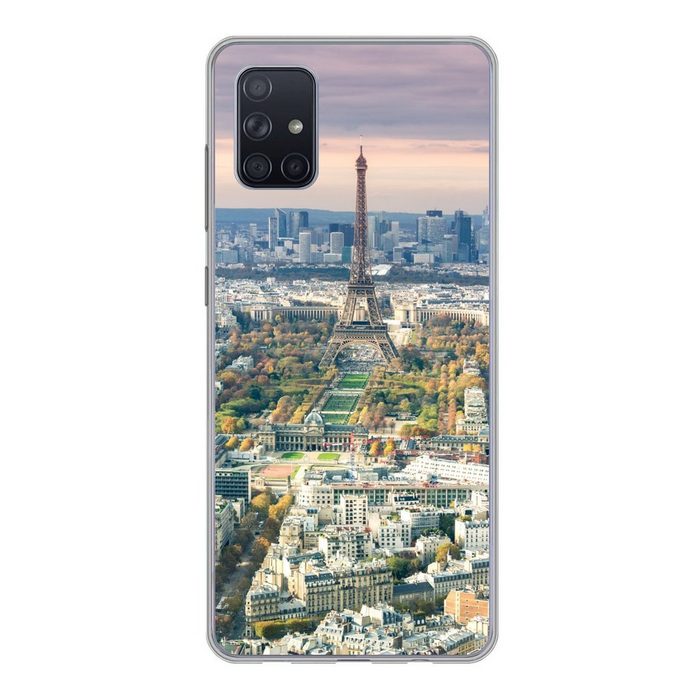 MuchoWow Handyhülle Paris - Eiffelturm - Stadt Phone Case Handyhülle Samsung Galaxy A71 Silikon Schutzhülle