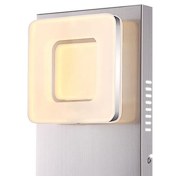 Globo LED Wandleuchte, LED-Leuchtmittel fest verbaut, Warmweiß, Wandlampe Wandleuchte LED Treppenhauslampe Flurlampe 2 flammig H 43 cm
