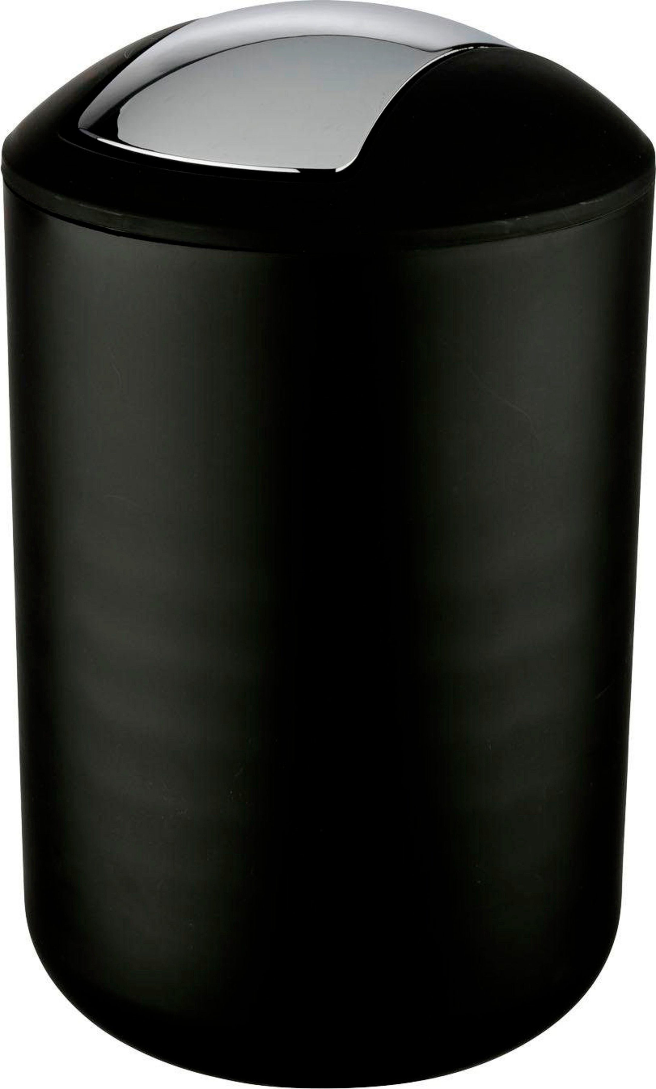 WENKO Mülleimer Brasil, 6,5 Liter schwarz