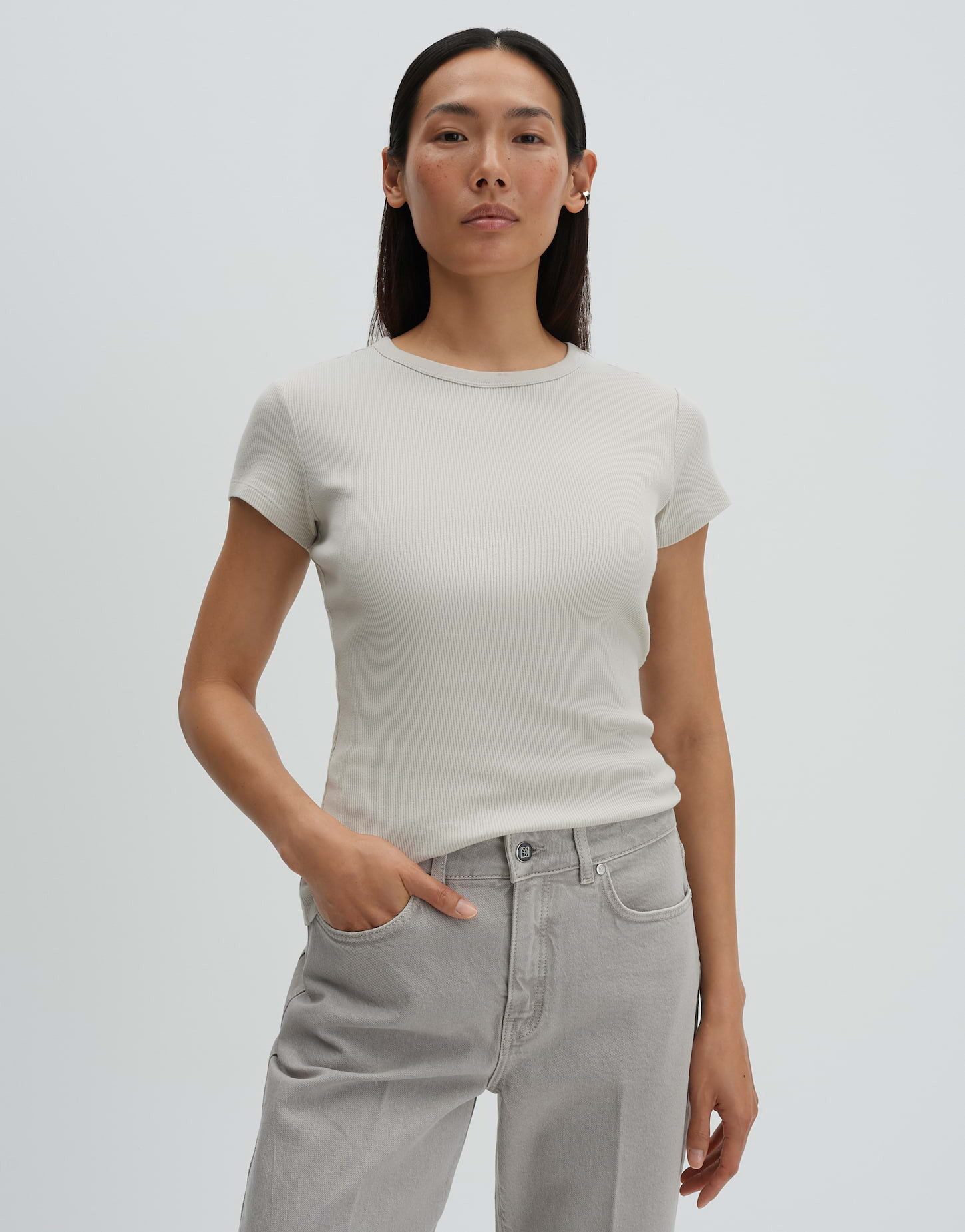 someday Kurzarmshirt Kleoh Schmale Passform, kurzarm und elastisch günstig online kaufen