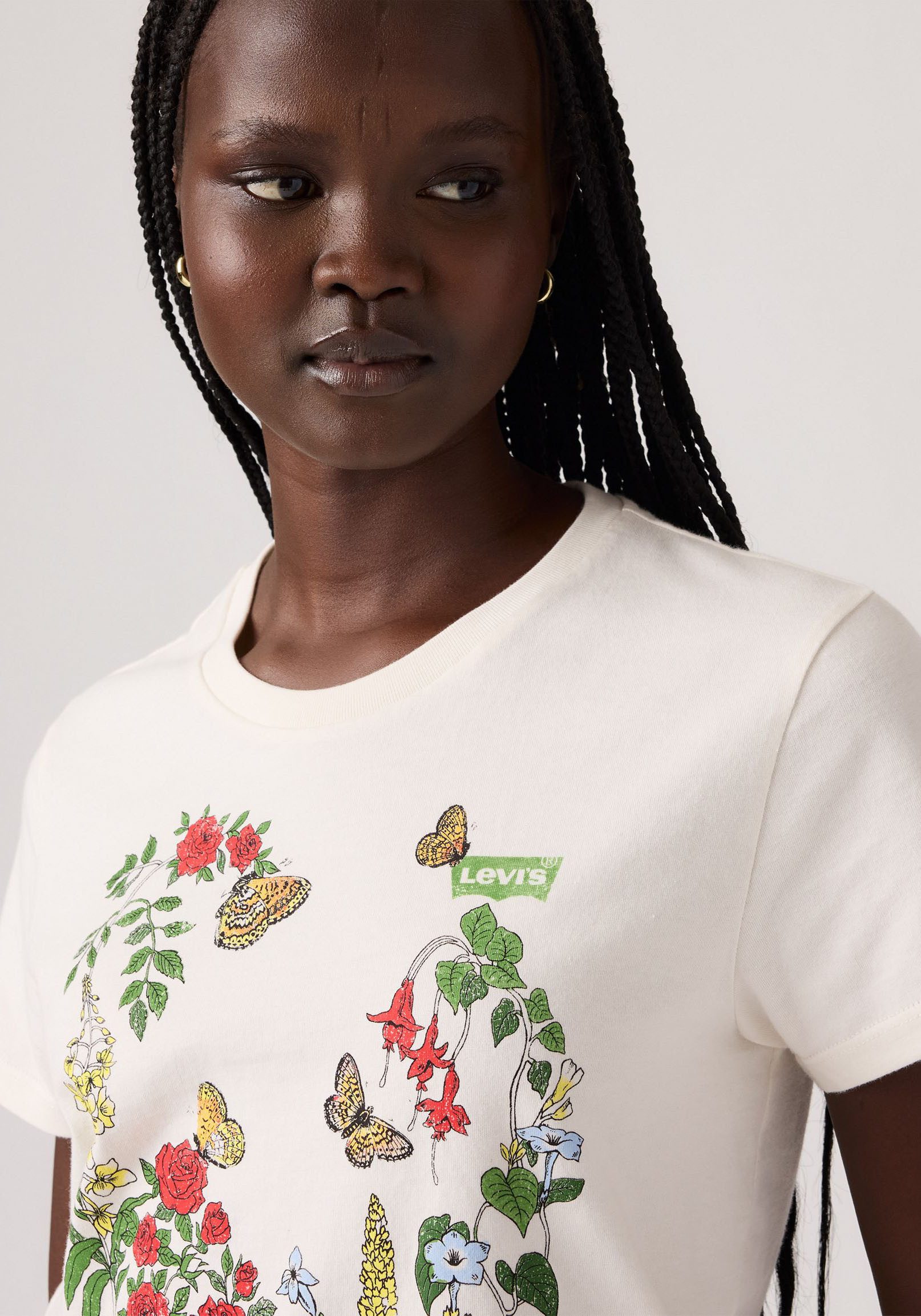 Levi's® T-Shirt THE PERFECT TEE mit Blumen Print – Bild 4 von 5