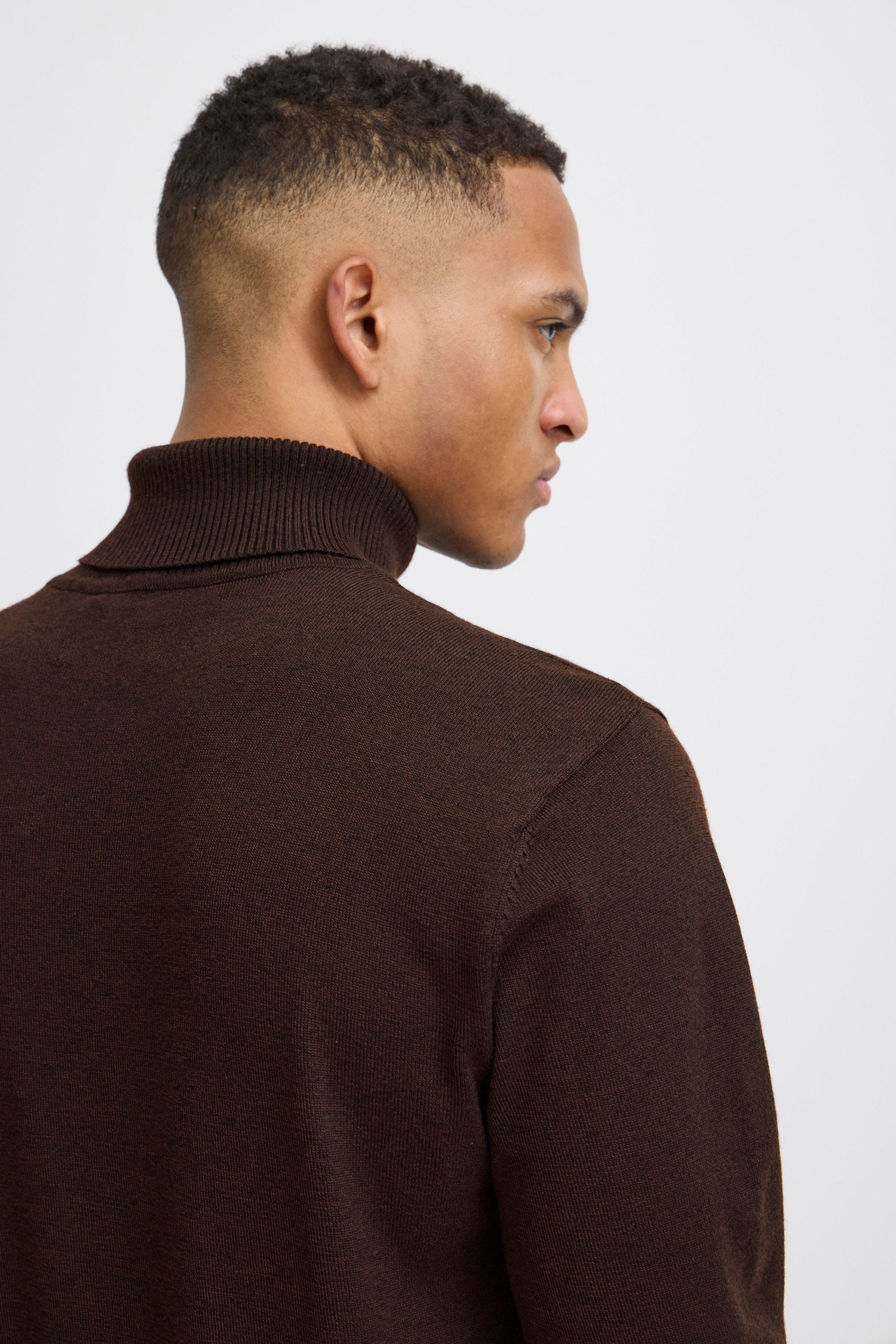 Blend Strickpullover BHBruton V-neck Stilvoller Strickpullover mit Rollkragen