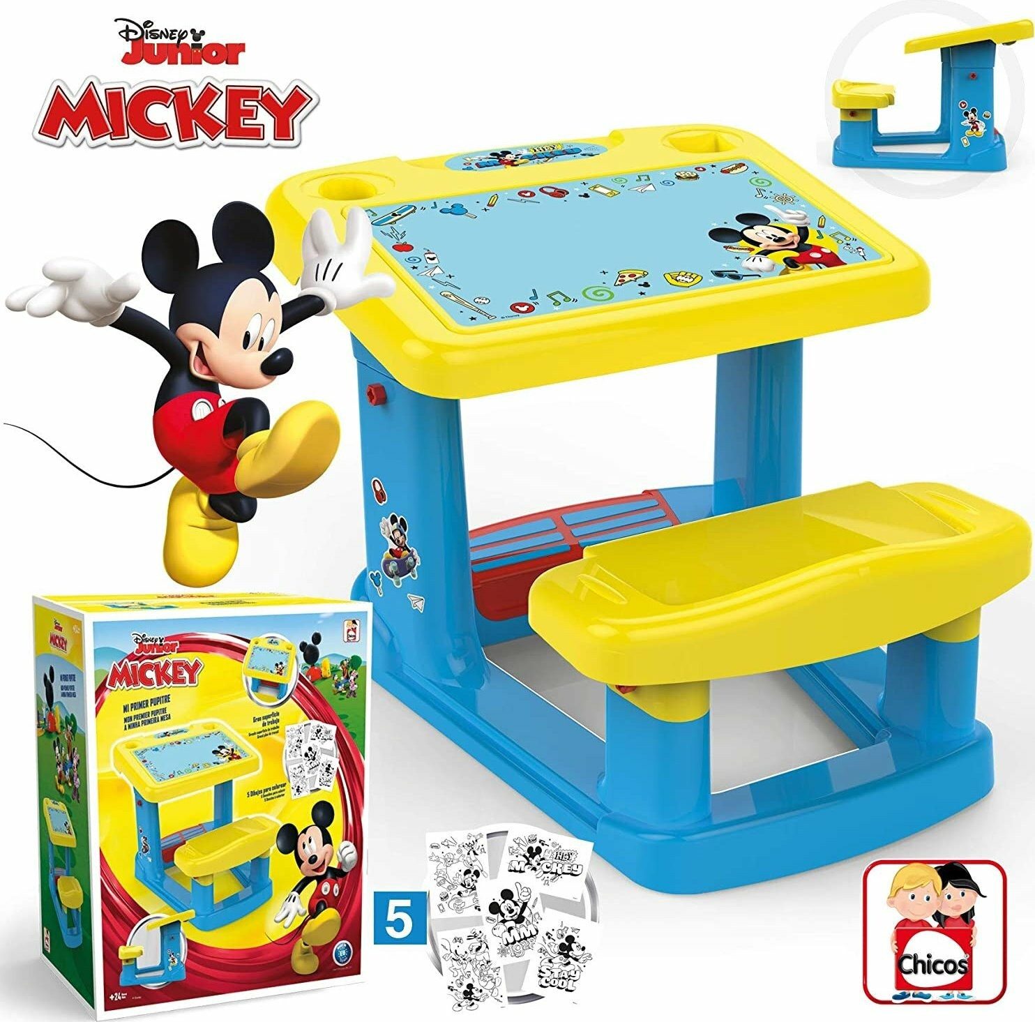 Chicos Spieltisch CHICOS Meine erste Schulbank Mickey