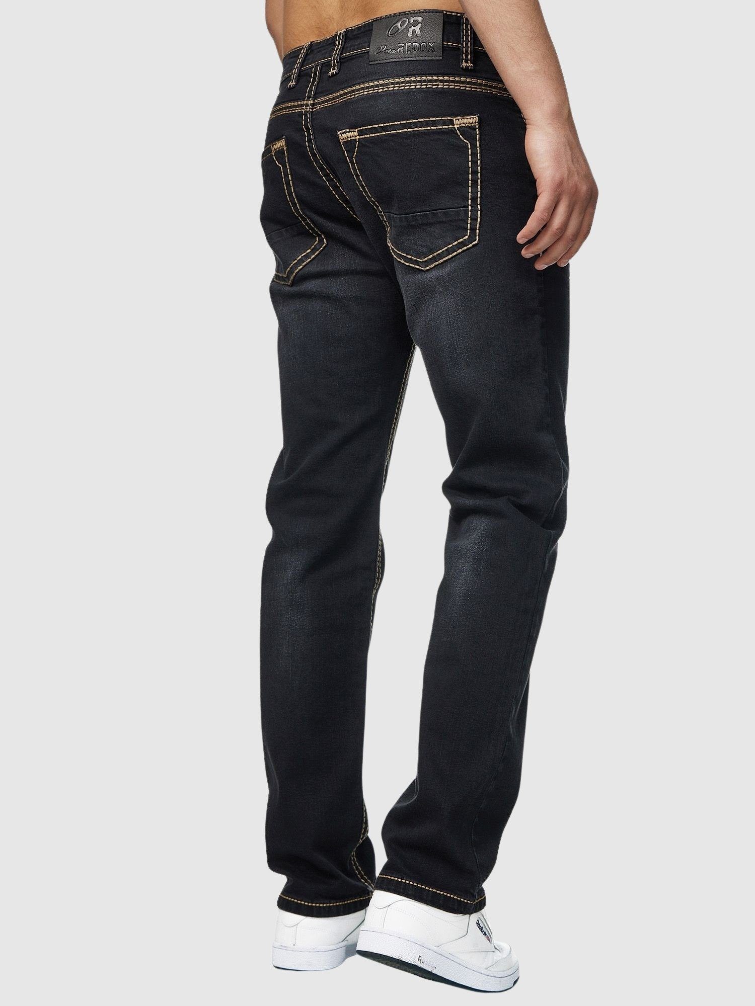 John Kayna Slim-fit-Jeans Herren Jeans Black Regular Freizeit,Casual Fit J-901C Herrenjeans Jeanshose Herrenho (Jeanshose Bootcut, Designer Designerjeans 1-tlg) Denim