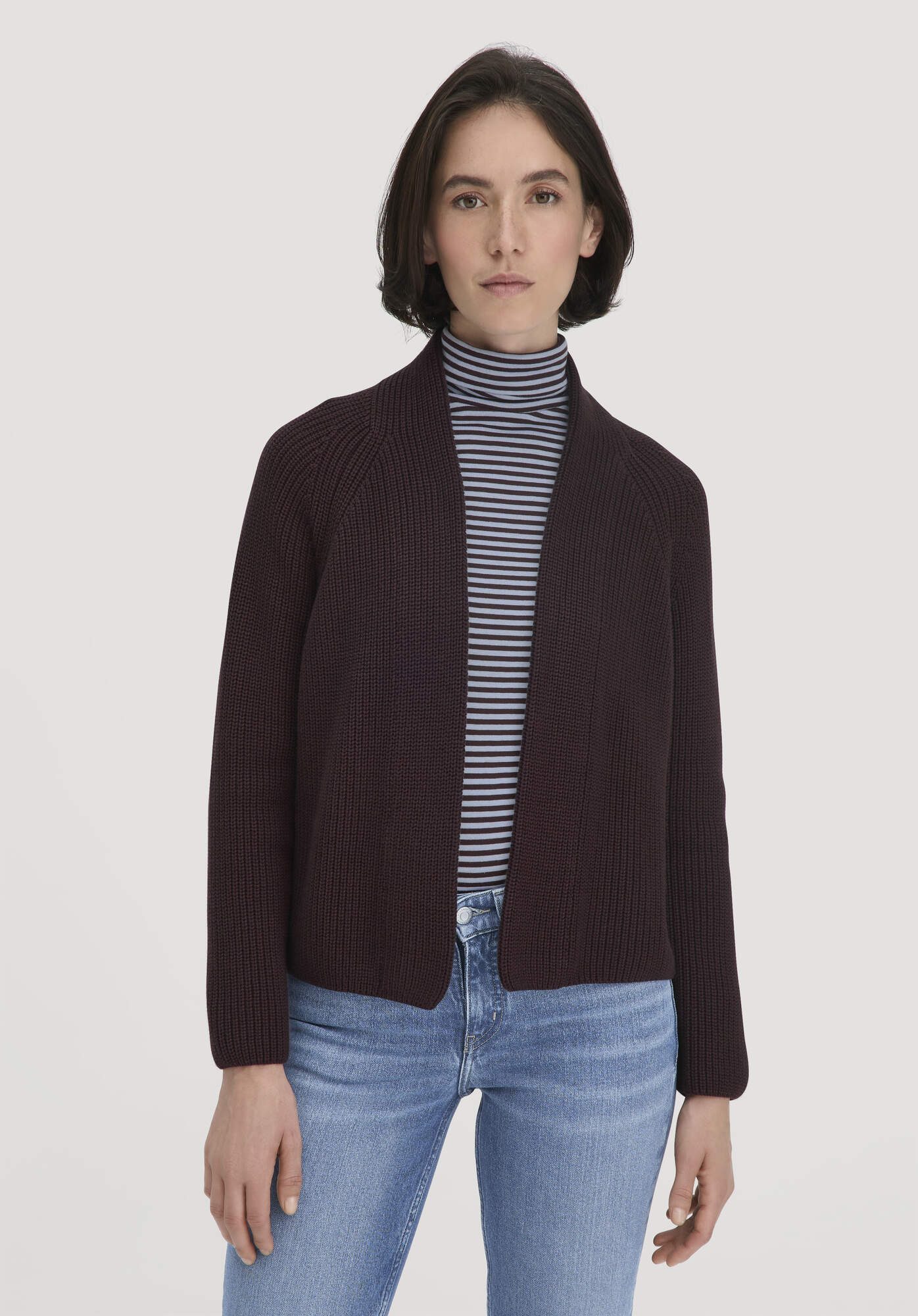 Hessnatur Strickjacke Relaxed aus reiner Bio-Baumwolle (1-tlg)